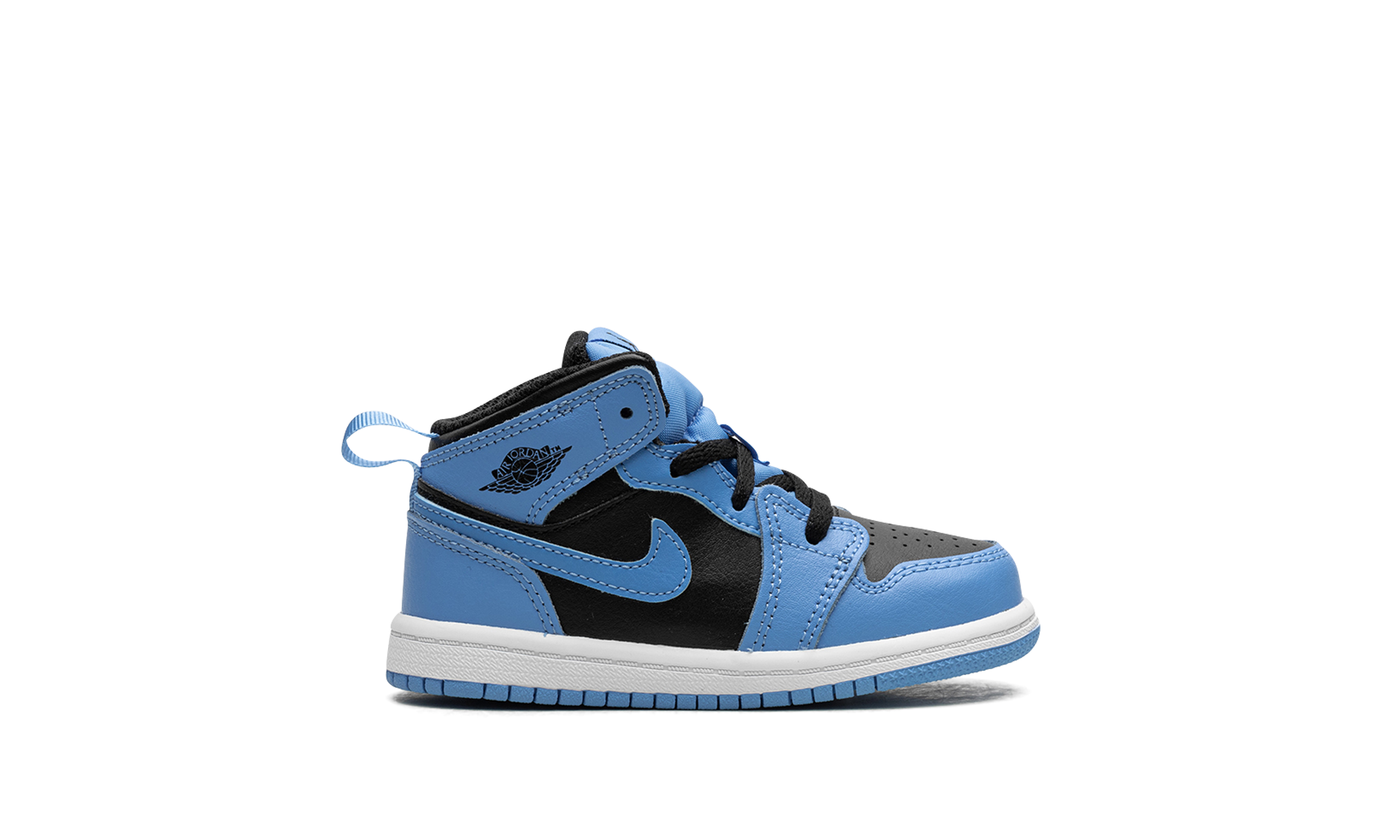 jordan 1 mid university blue black td+DQ8425-401+right view
