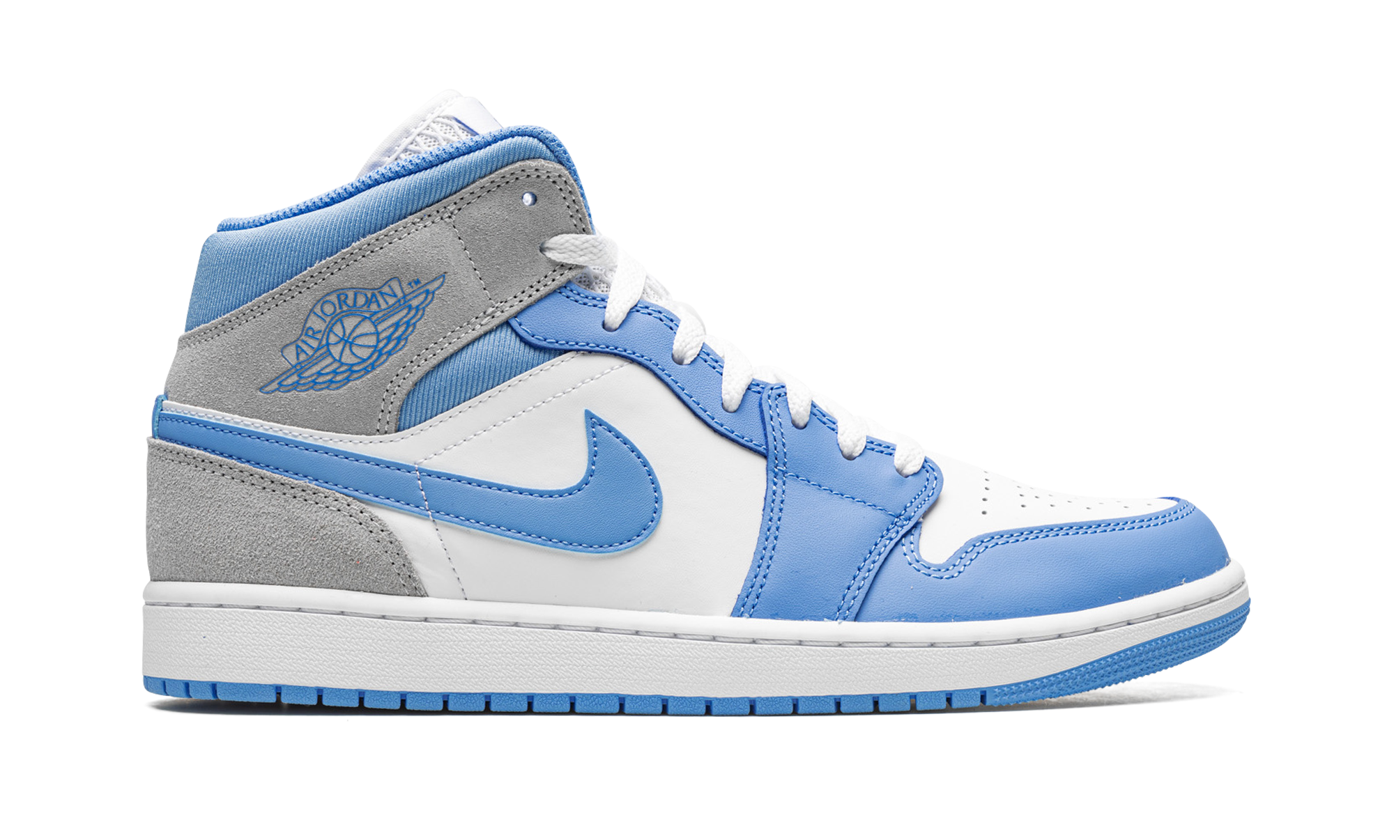 jordan 1 mid university blue grey+DX9276-100+right view