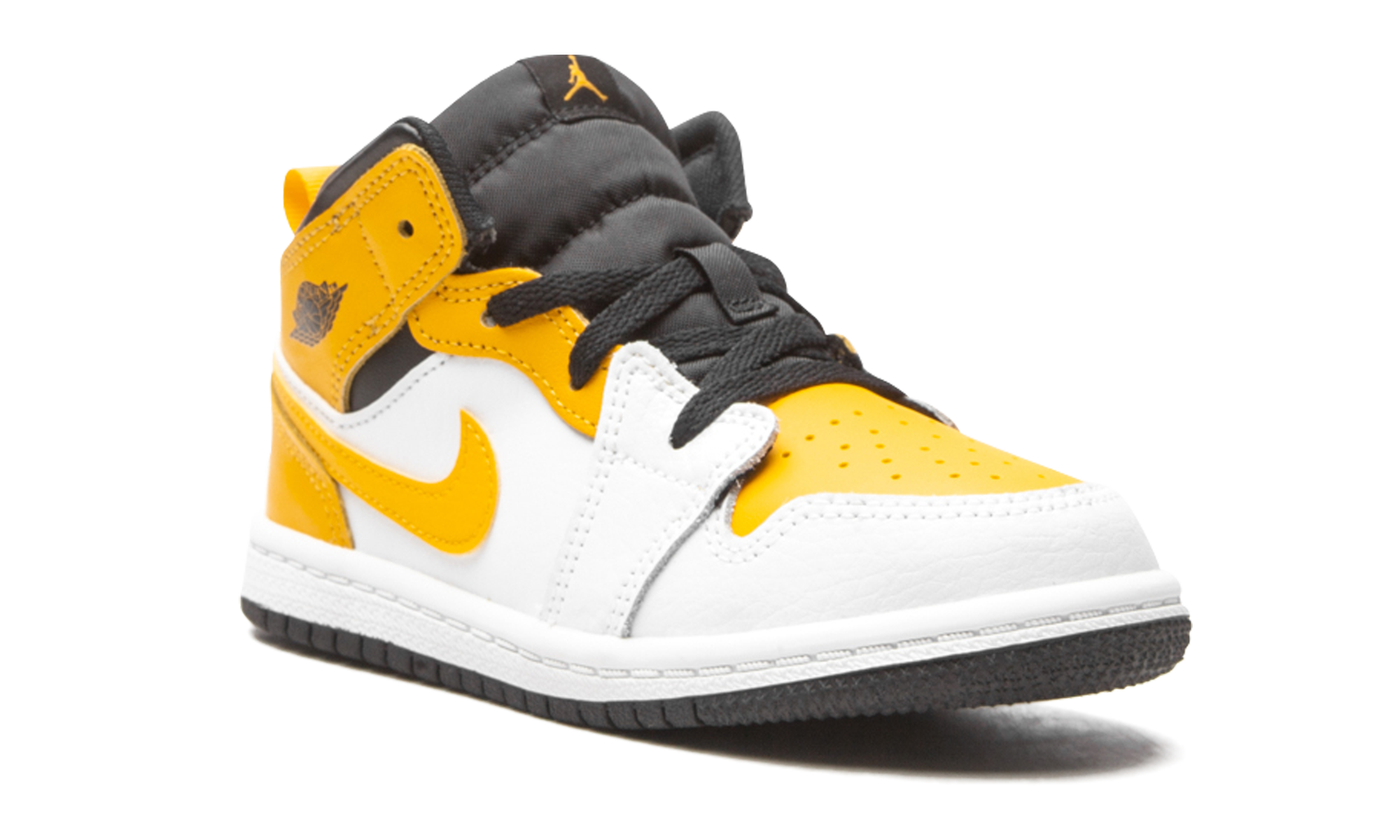 jordan 1 mid university gold td+640735-170+diagnol right view