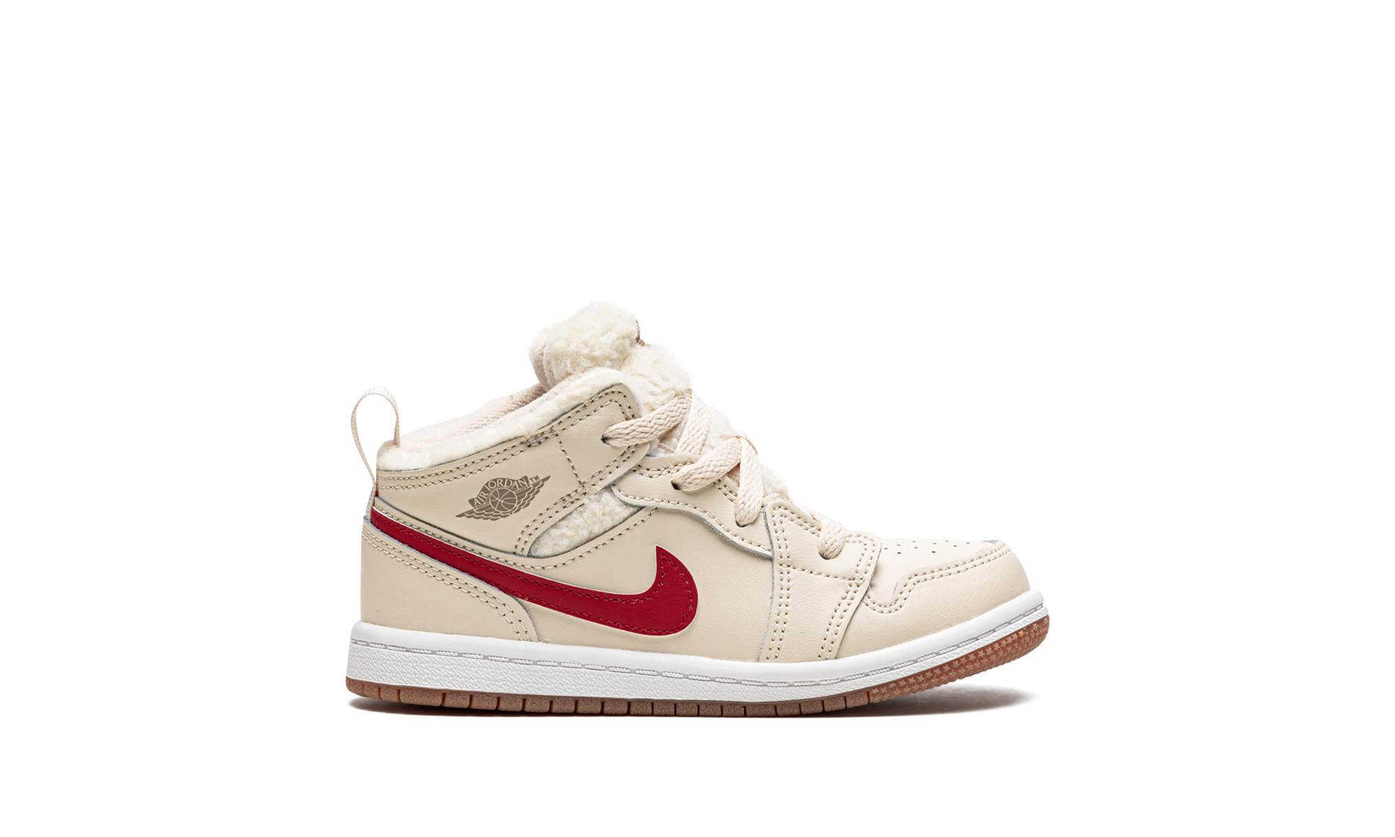 jordan 1 mid utility fleece pearl white td+DO2209-264+right view