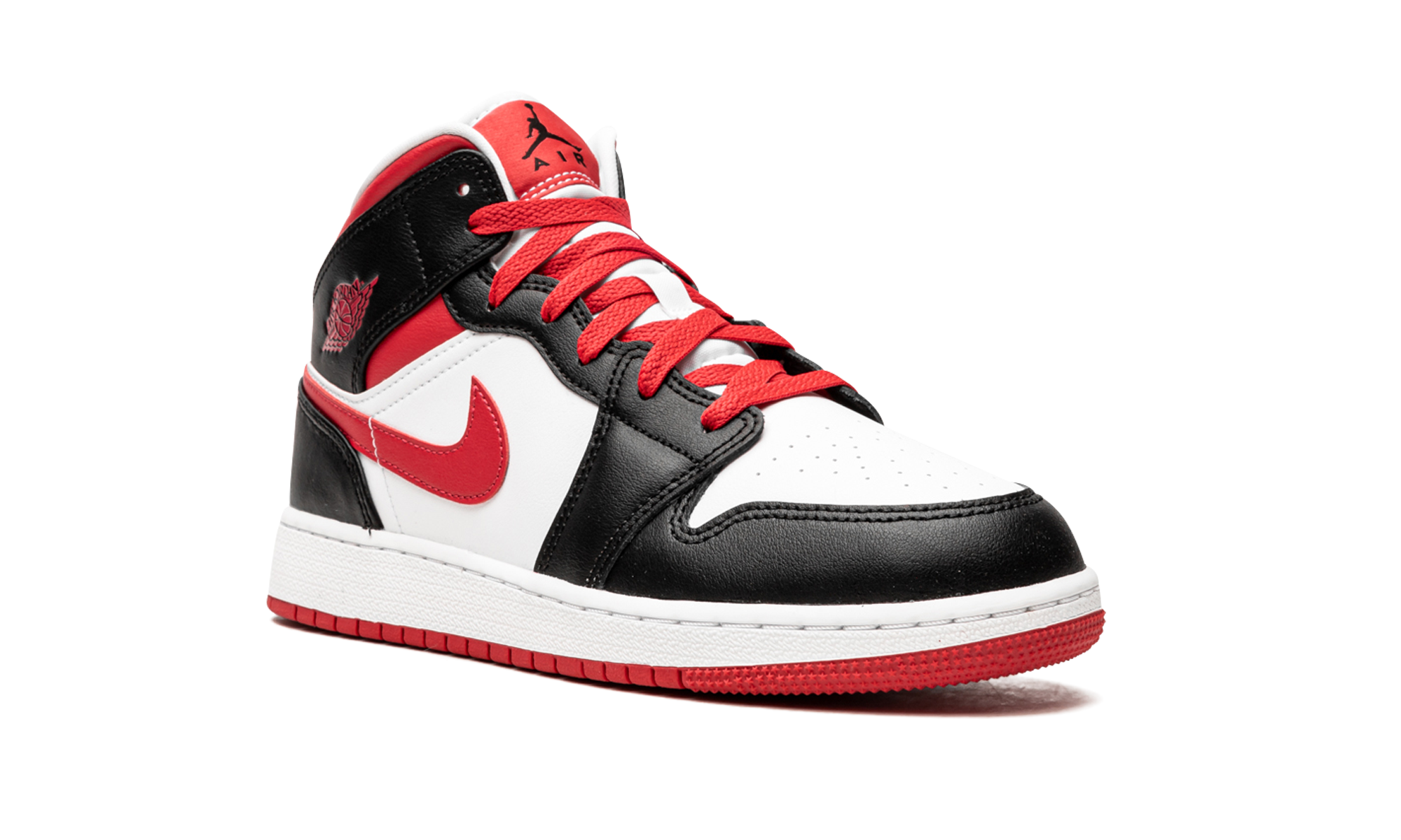 jordan 1 mid very berry gs+554725-016+diagnol right view