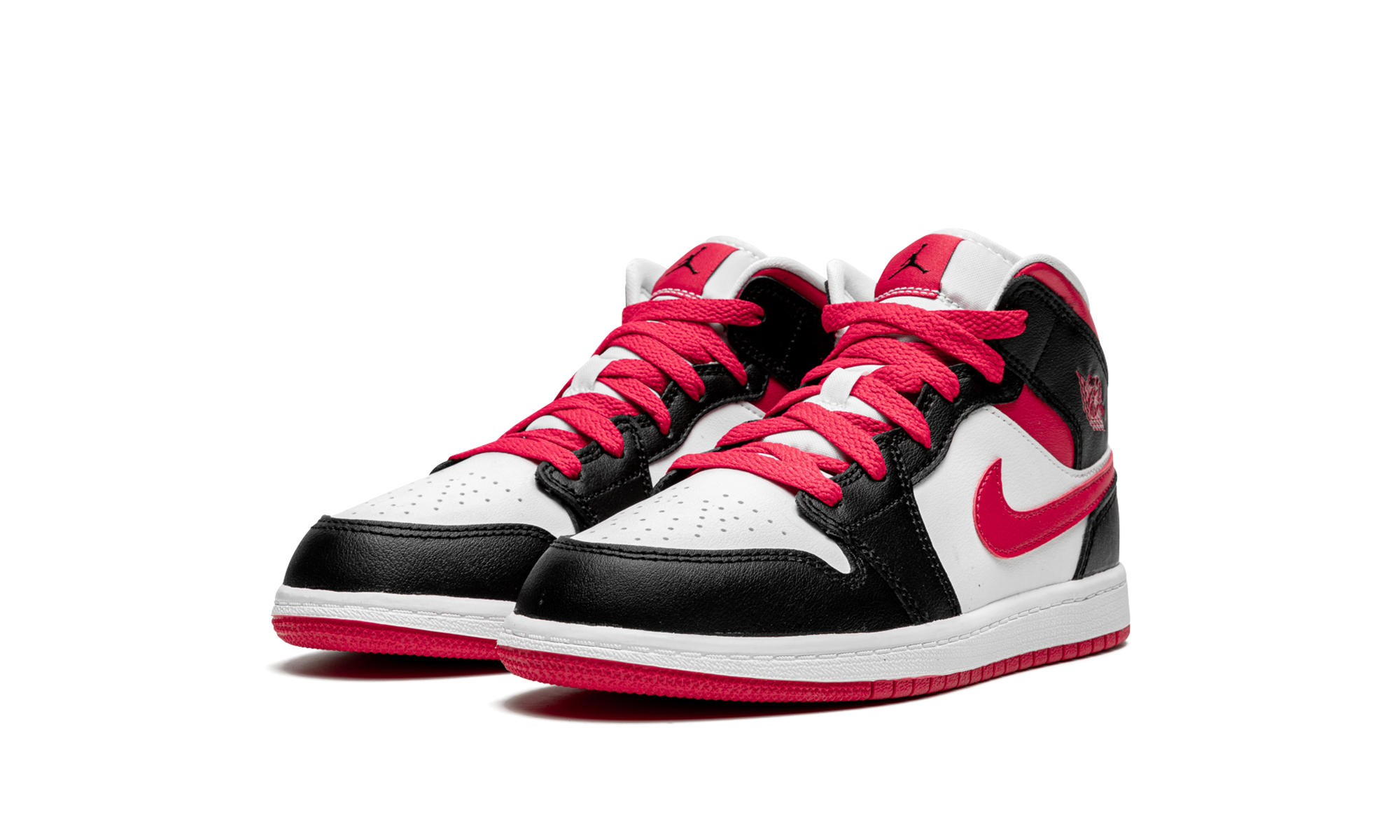 jordan 1 mid very berry ps+640734-016+diagnol left view