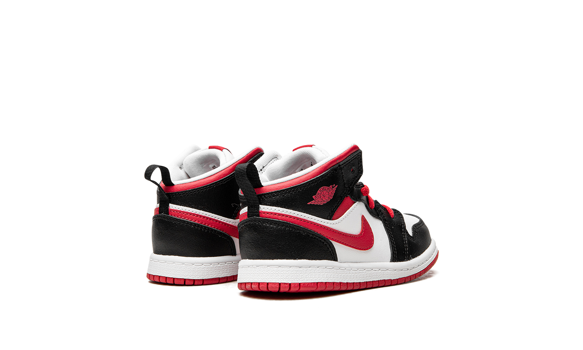 jordan 1 mid very berry td+640735-016+diagnol right behind view