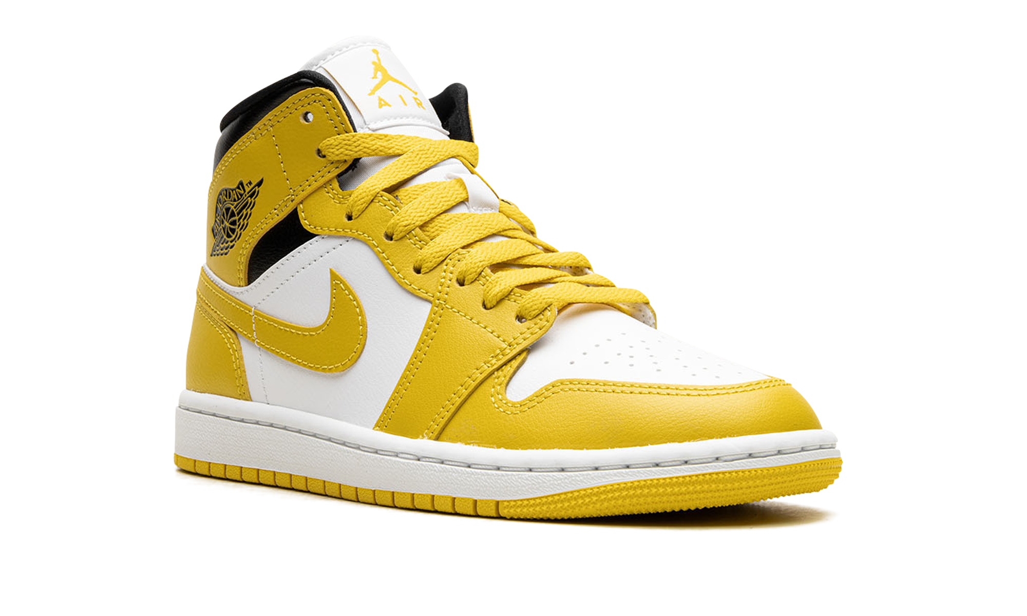 jordan 1 mid vivid sulfur women s+BQ6472-170+diagnol right view