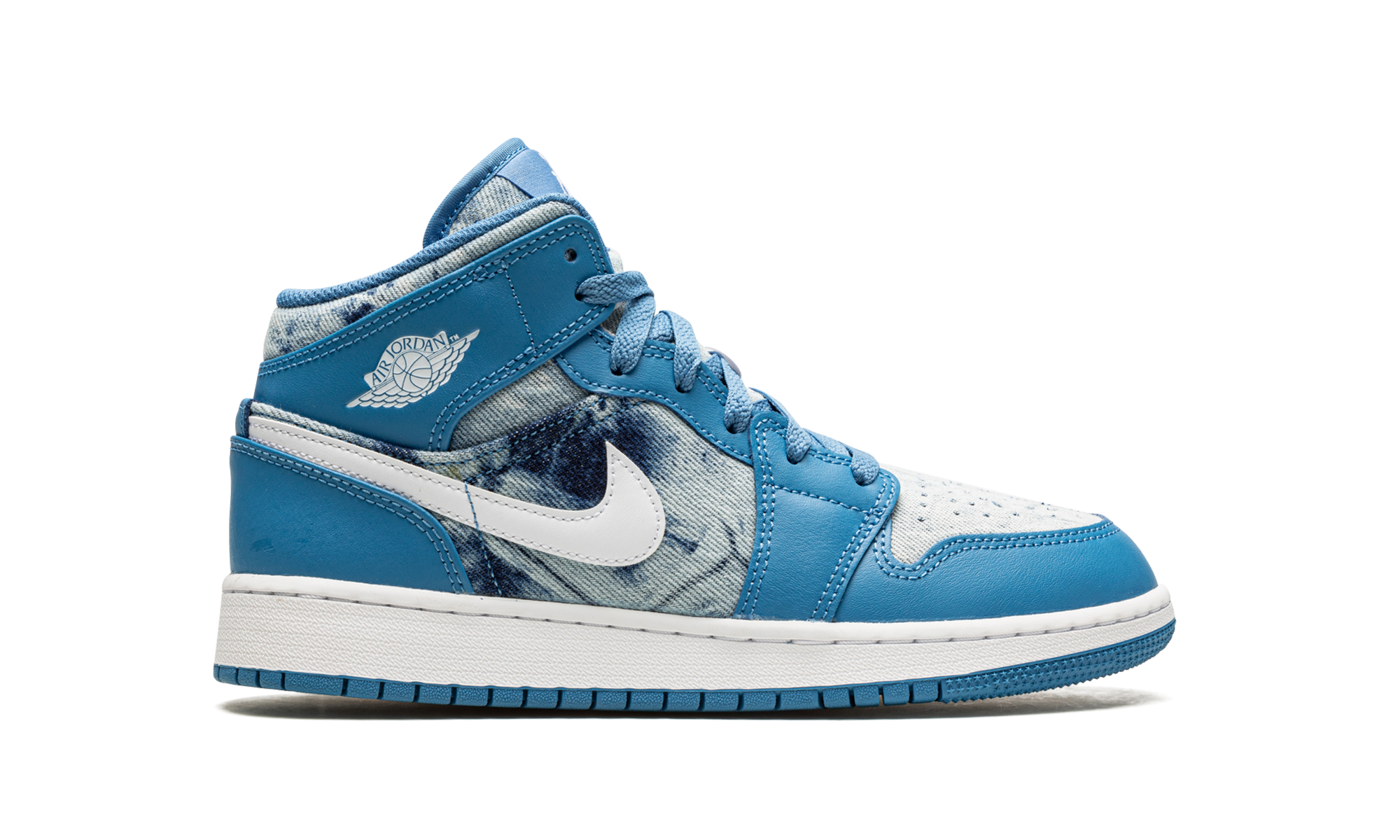 jordan 1 mid washed denim gs+DM8951-400+right view