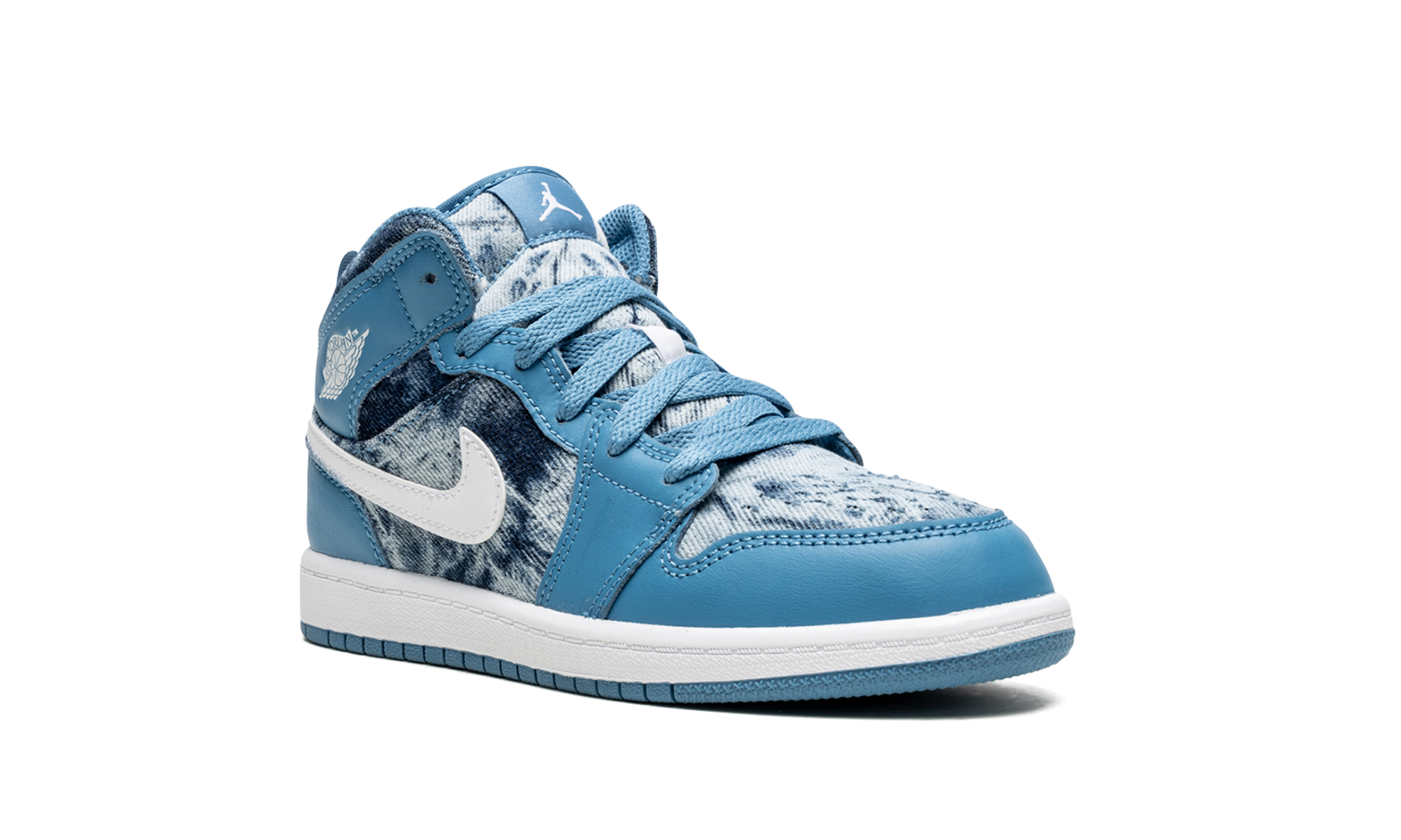 jordan 1 mid washed denim ps+DM8952-400+diagnol right view