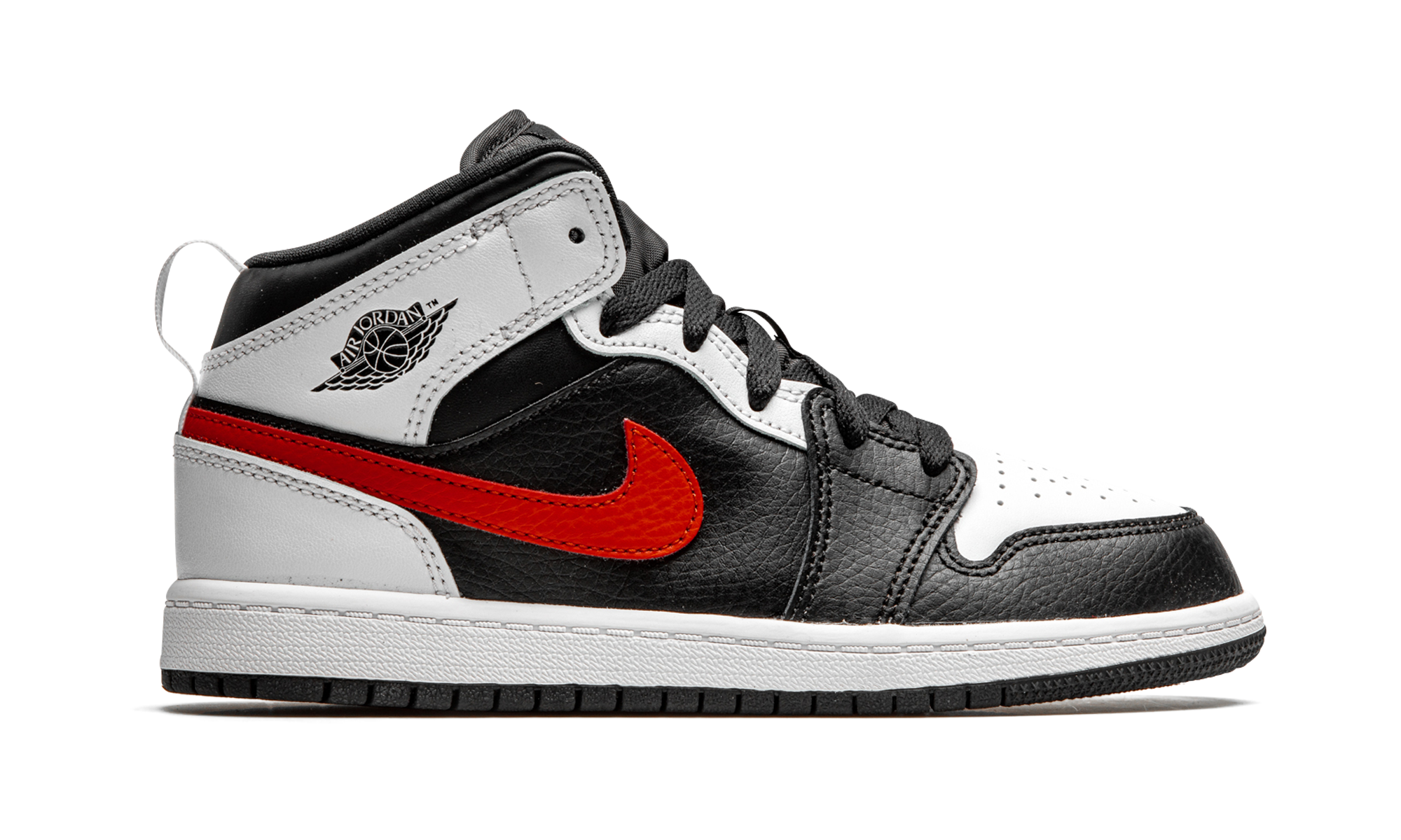 jordan 1 mid white black chile red ps+640734-075+right view
