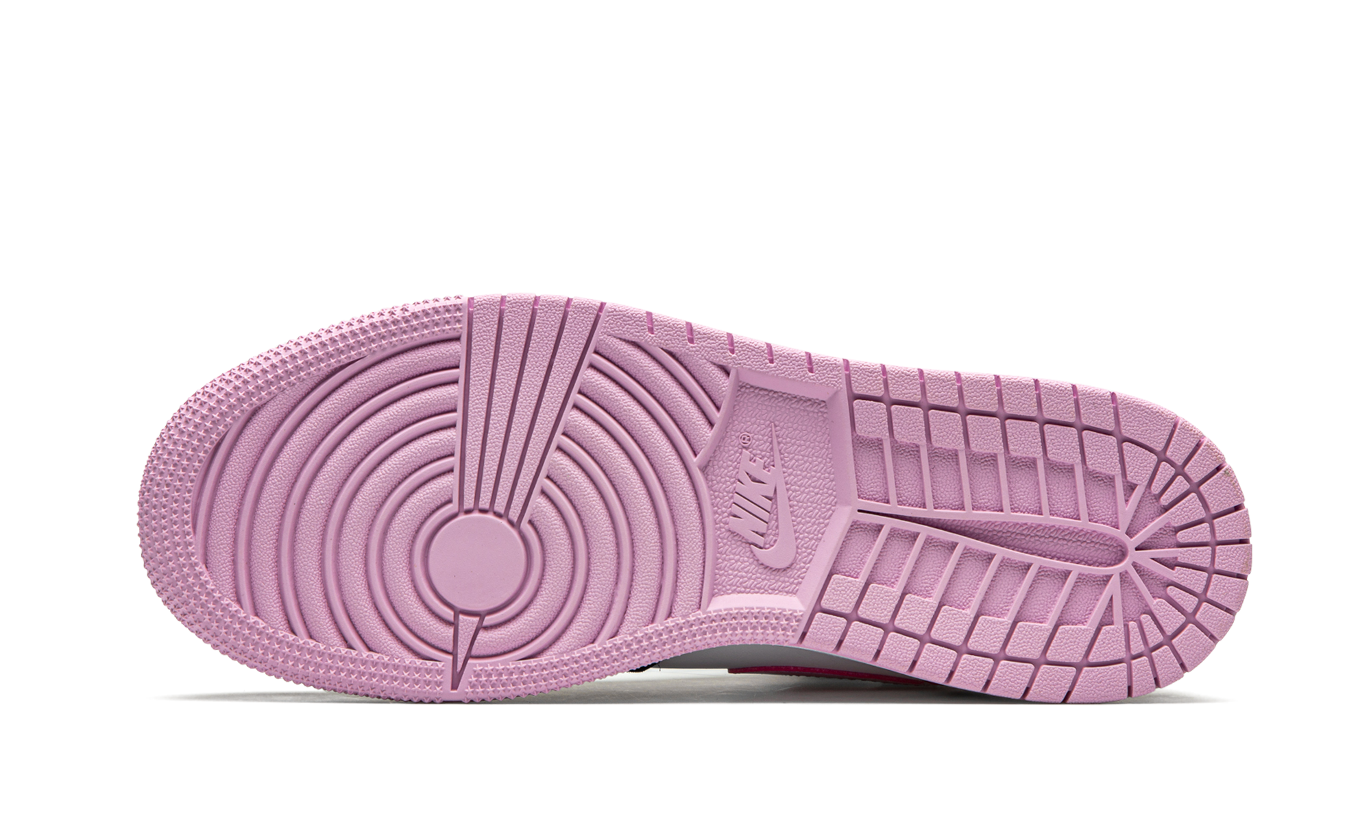 jordan 1 mid white black light arctic pink gs+555112-103+bottom view