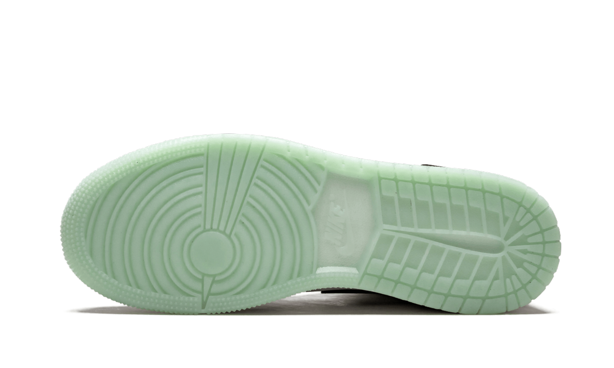 jordan 1 mid white black teal tint gs+BQ6931-103+bottom view