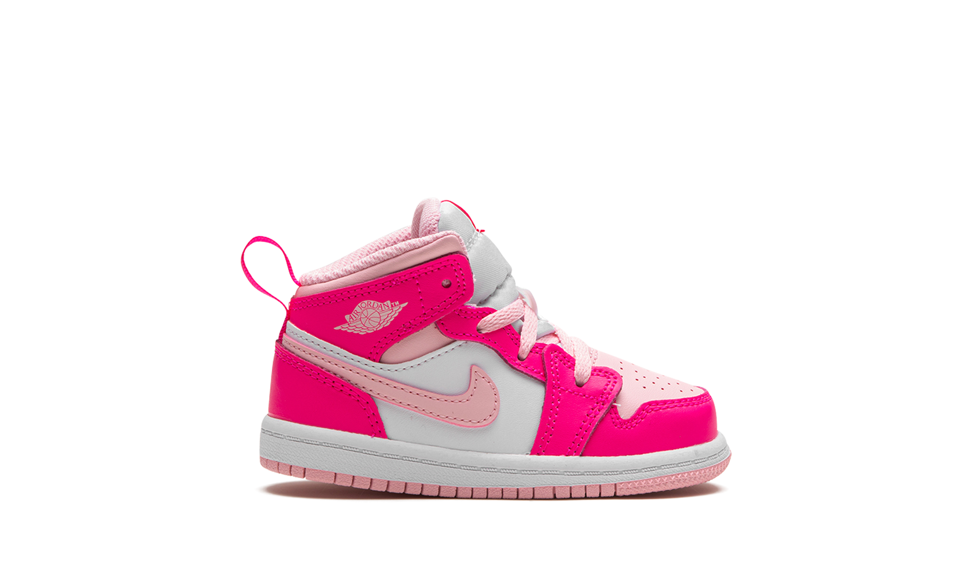 jordan 1 mid white fierce pink td+FD8782-116+right view
