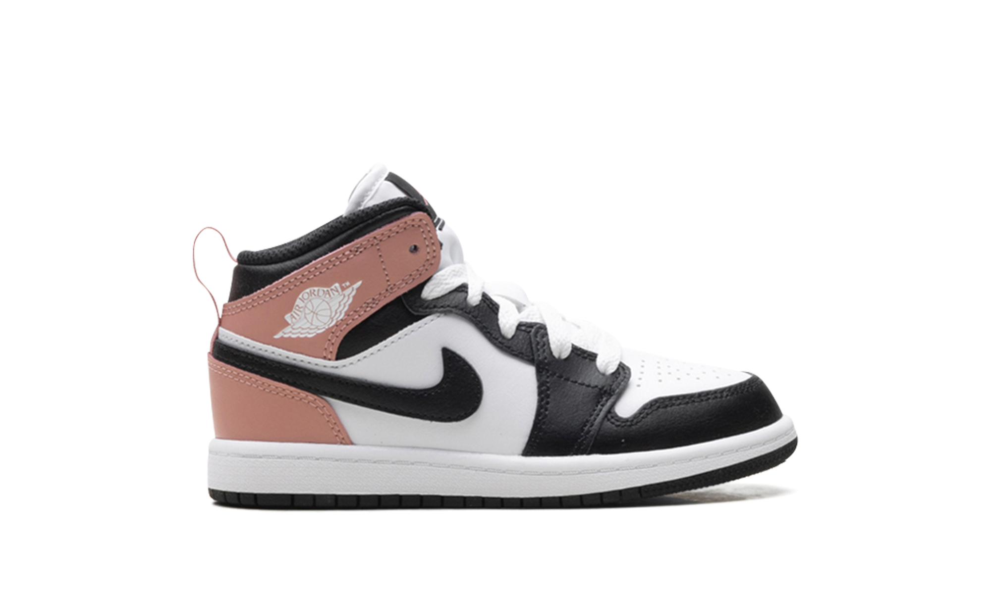 jordan 1 mid white rust pink black ps+DQ8424-100+right view