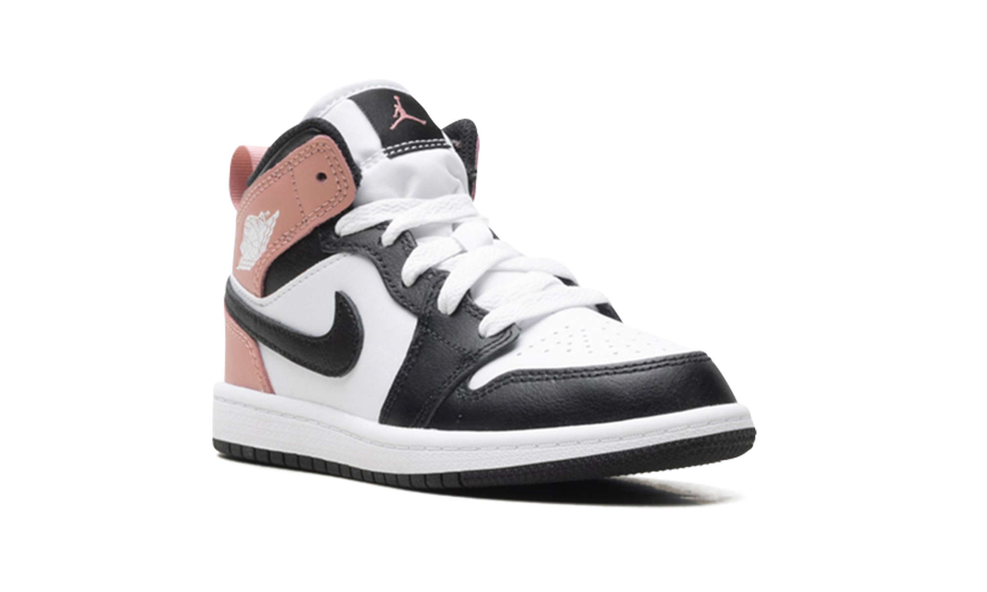 jordan 1 mid white rust pink black ps+DQ8424-100+diagnol right view