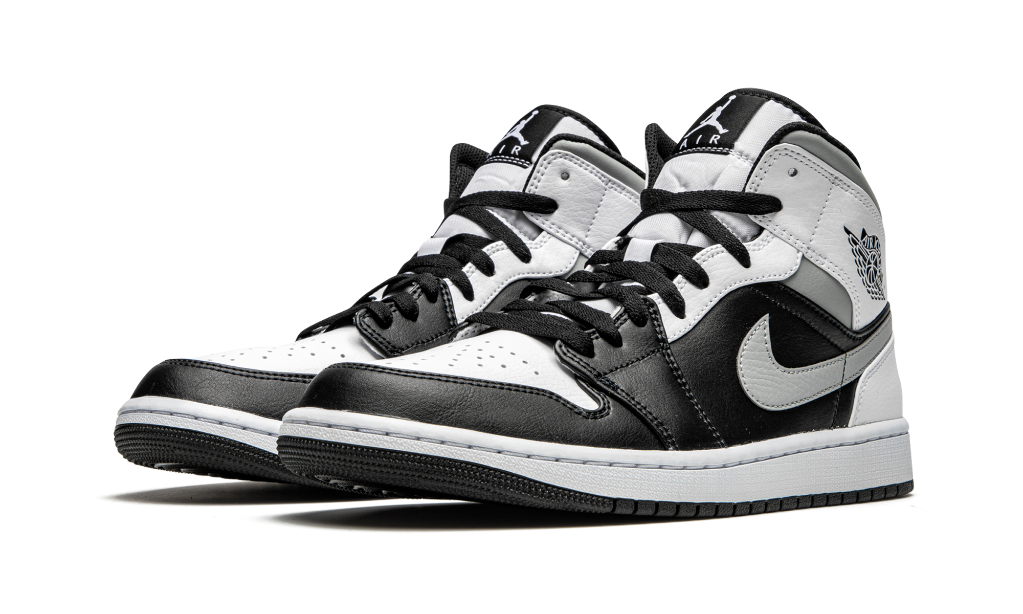 jordan 1 mid white shadow+554724-073+diagnol left view