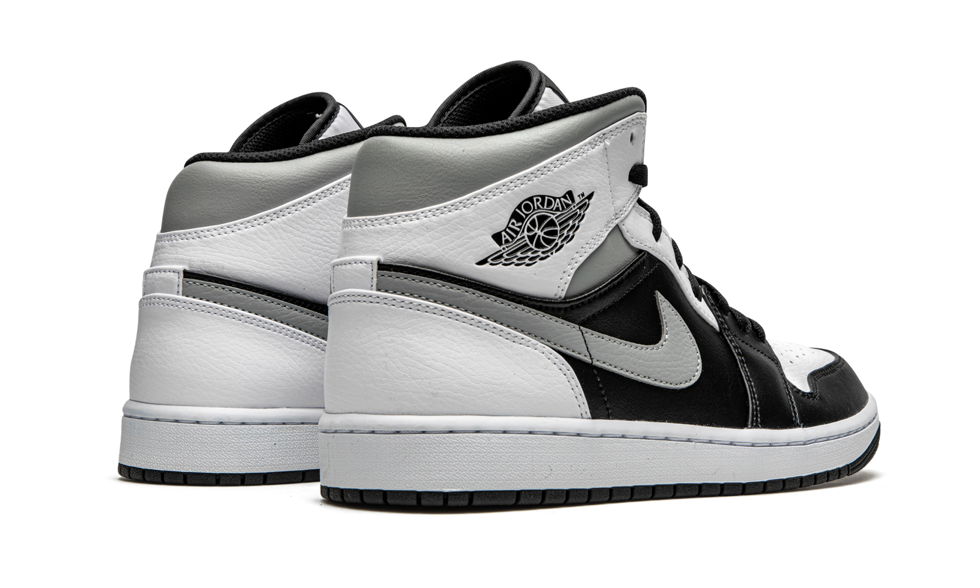 jordan 1 mid white shadow+554724-073+diagnol right behind view