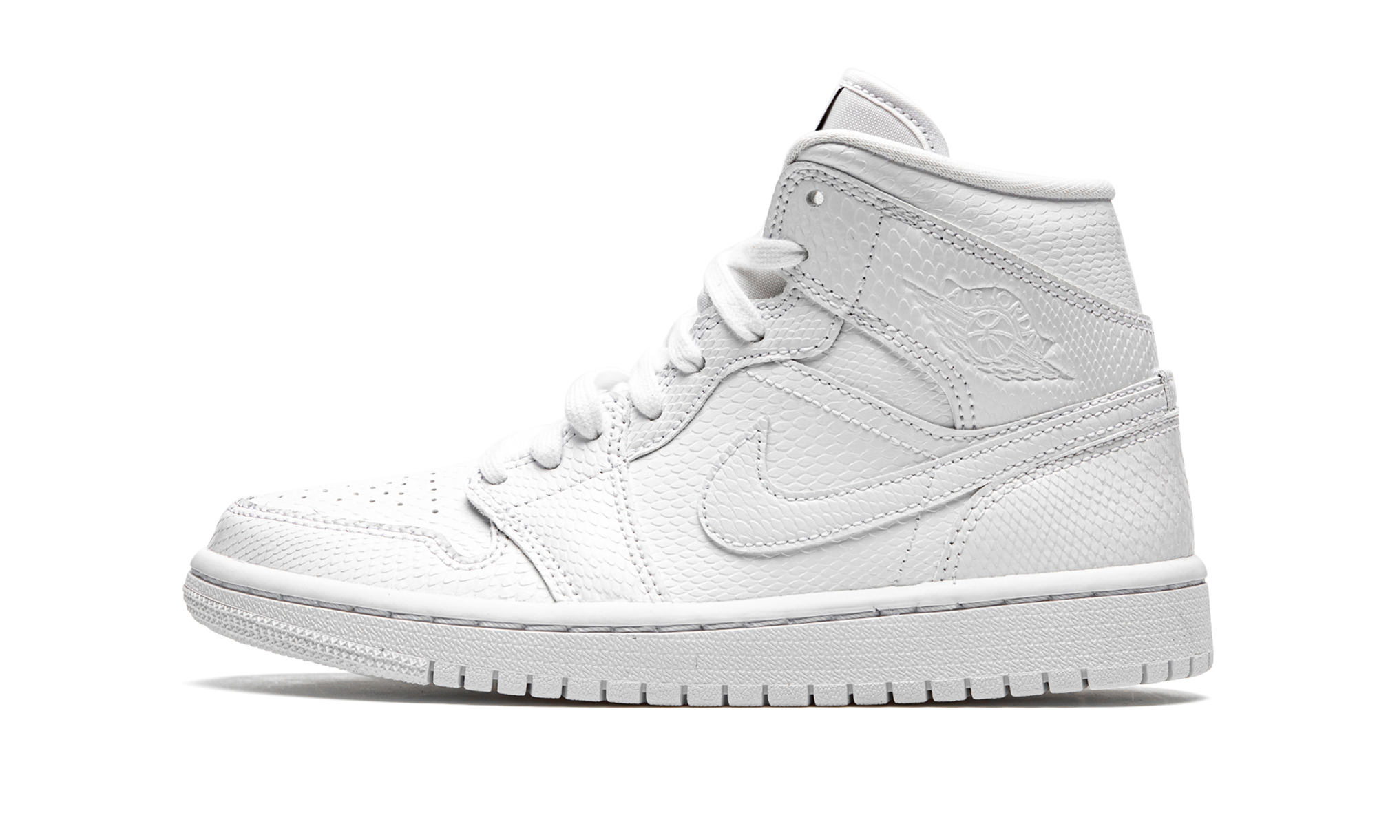 jordan 1 mid white snakeskin women s+BQ6472-110+diagnol right view 1