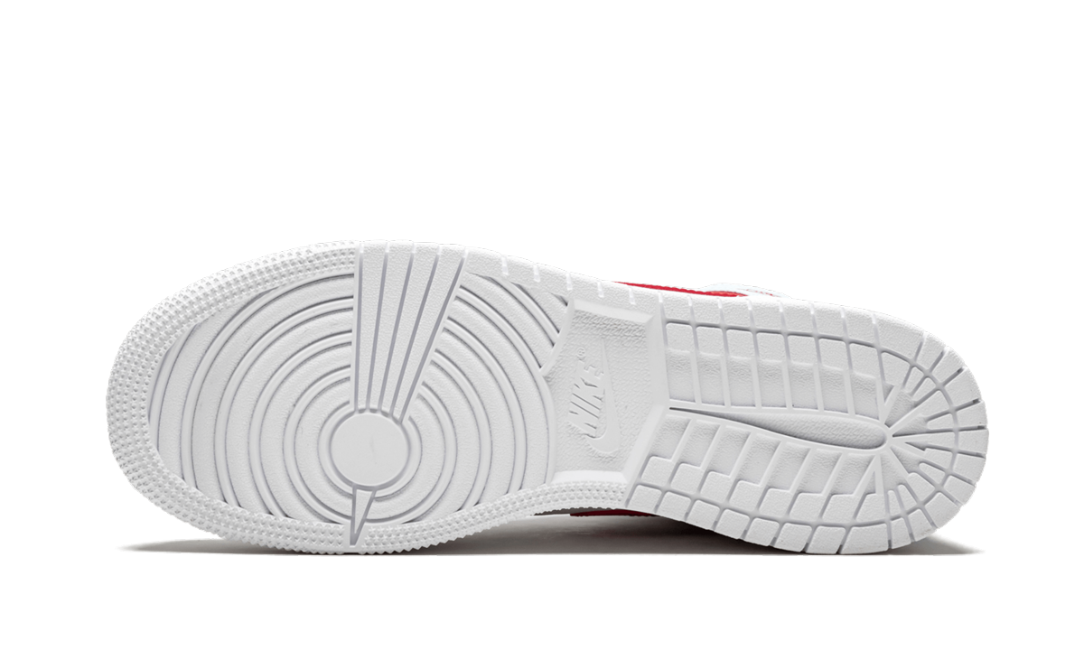 jordan 1 mid white topaz mist gs+555112-104+bottom view