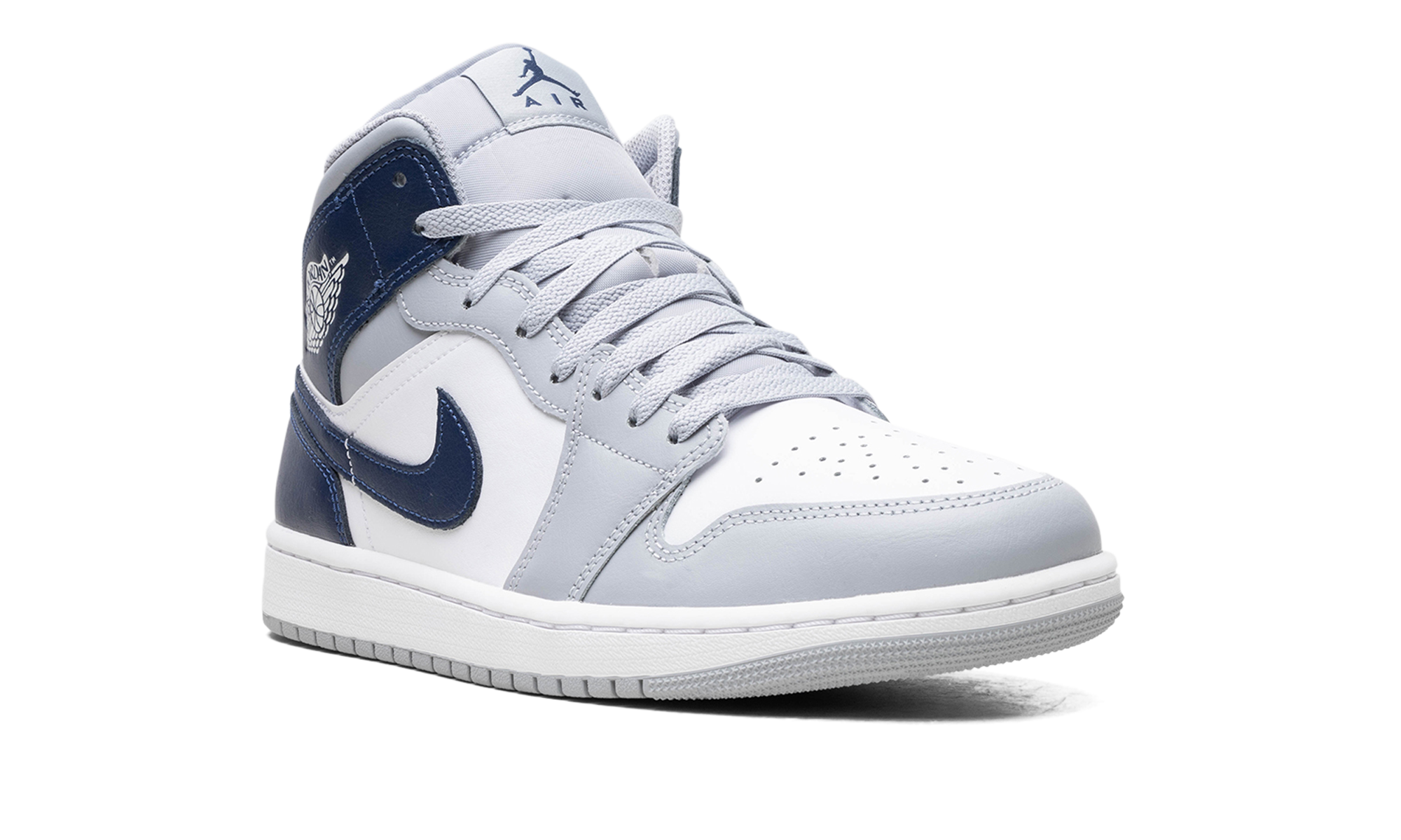 jordan 1 mid wolf grey midnight navy+DQ8426-104+right view