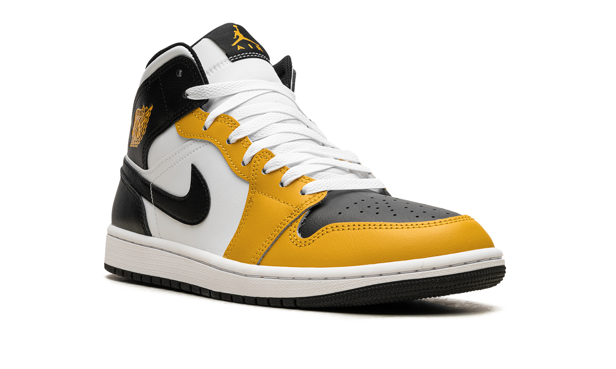jordan 1 mid yellow ochre+DQ8426-701+diagnol right view