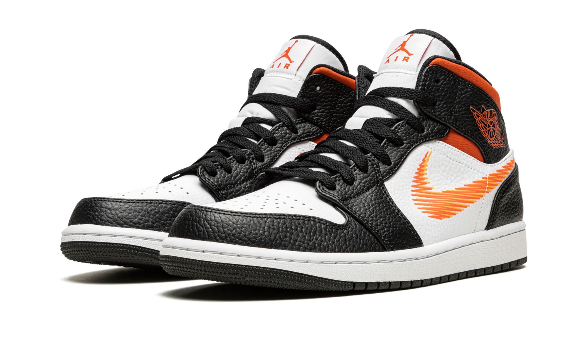 jordan 1 mid zig zag swoosh+DN4929-100+diagnol left view