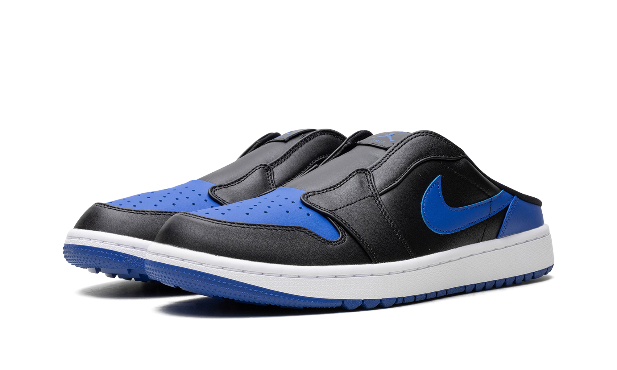 jordan 1 mule golf royal+FJ1214-002+diagnol left view