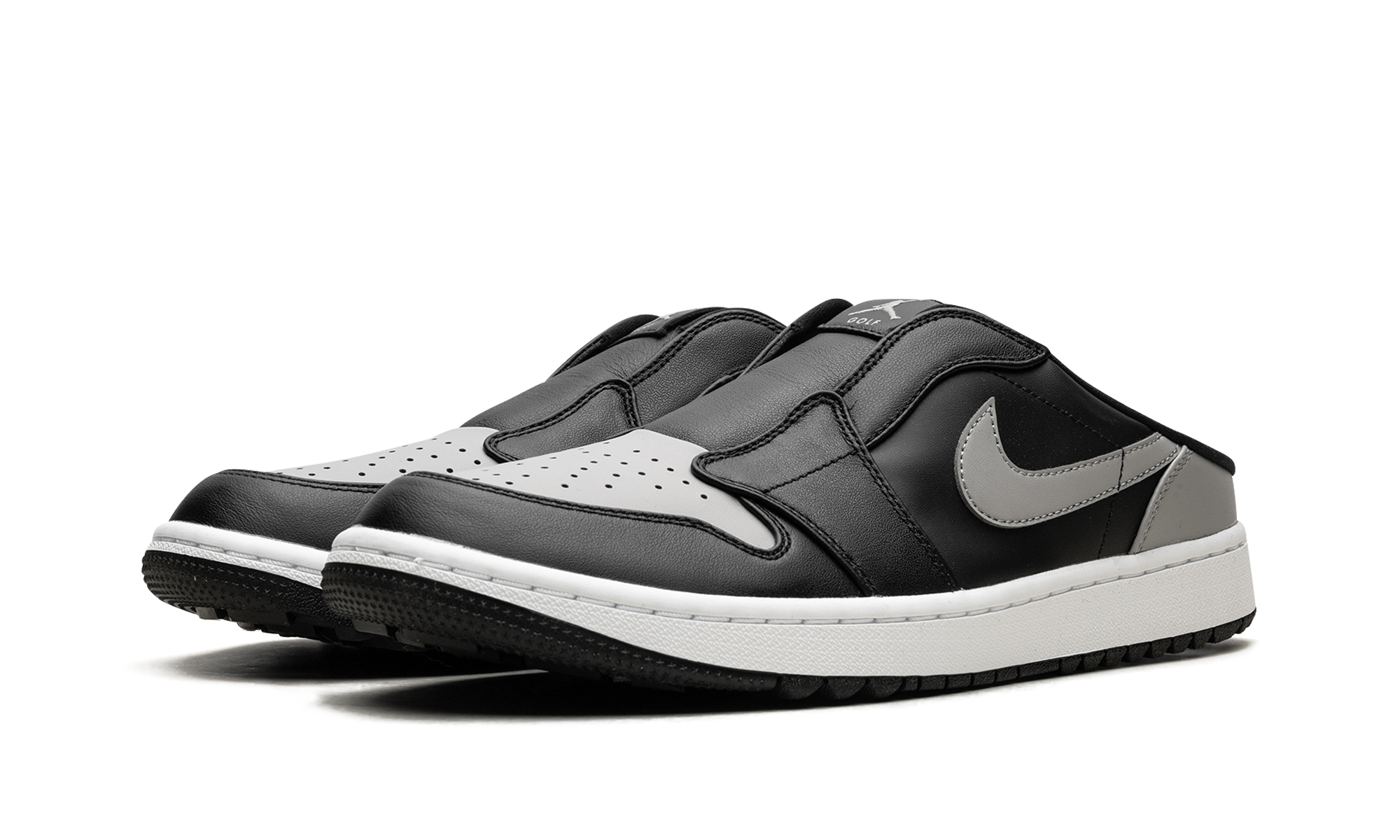 jordan 1 mule golf shadow+FJ1214-003+diagnol left view