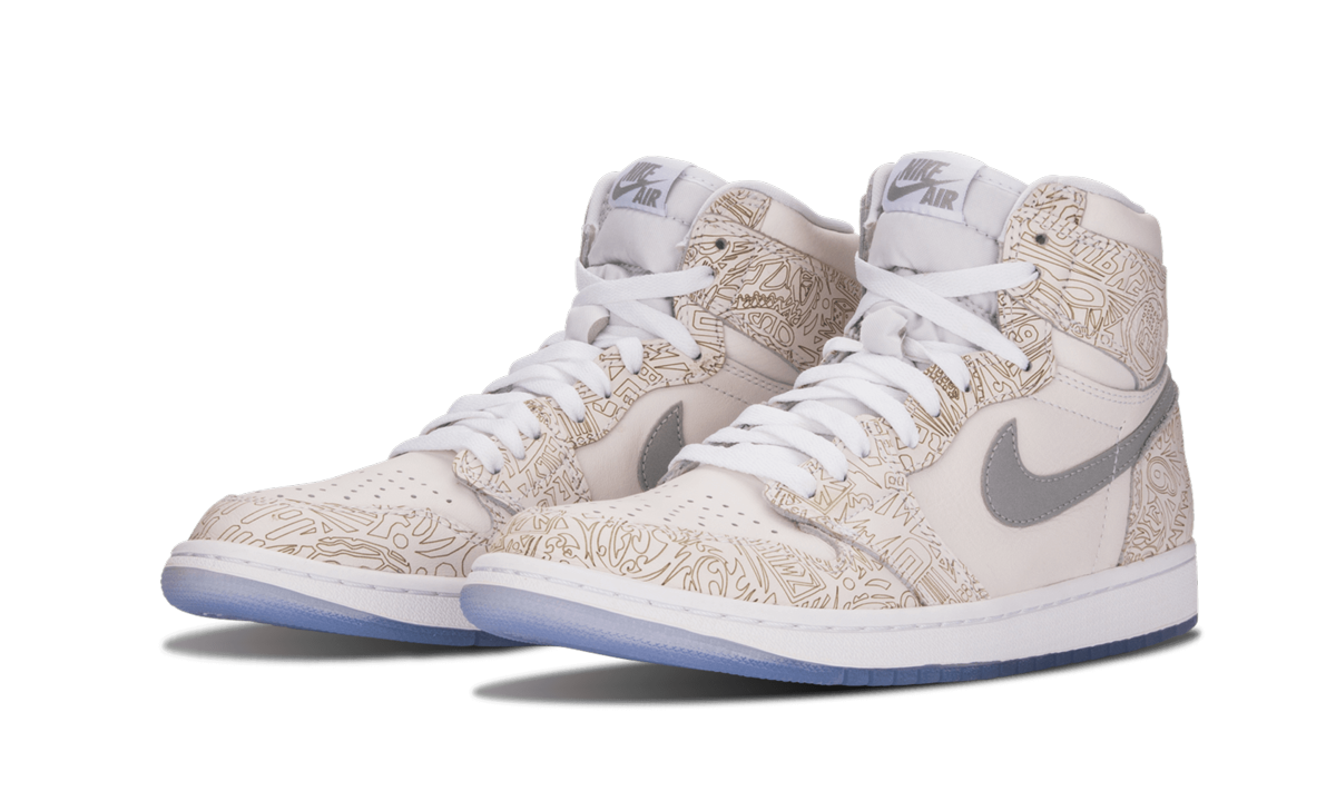 jordan 1 retro 30th anniversary laser+705289-100+diagnol left view