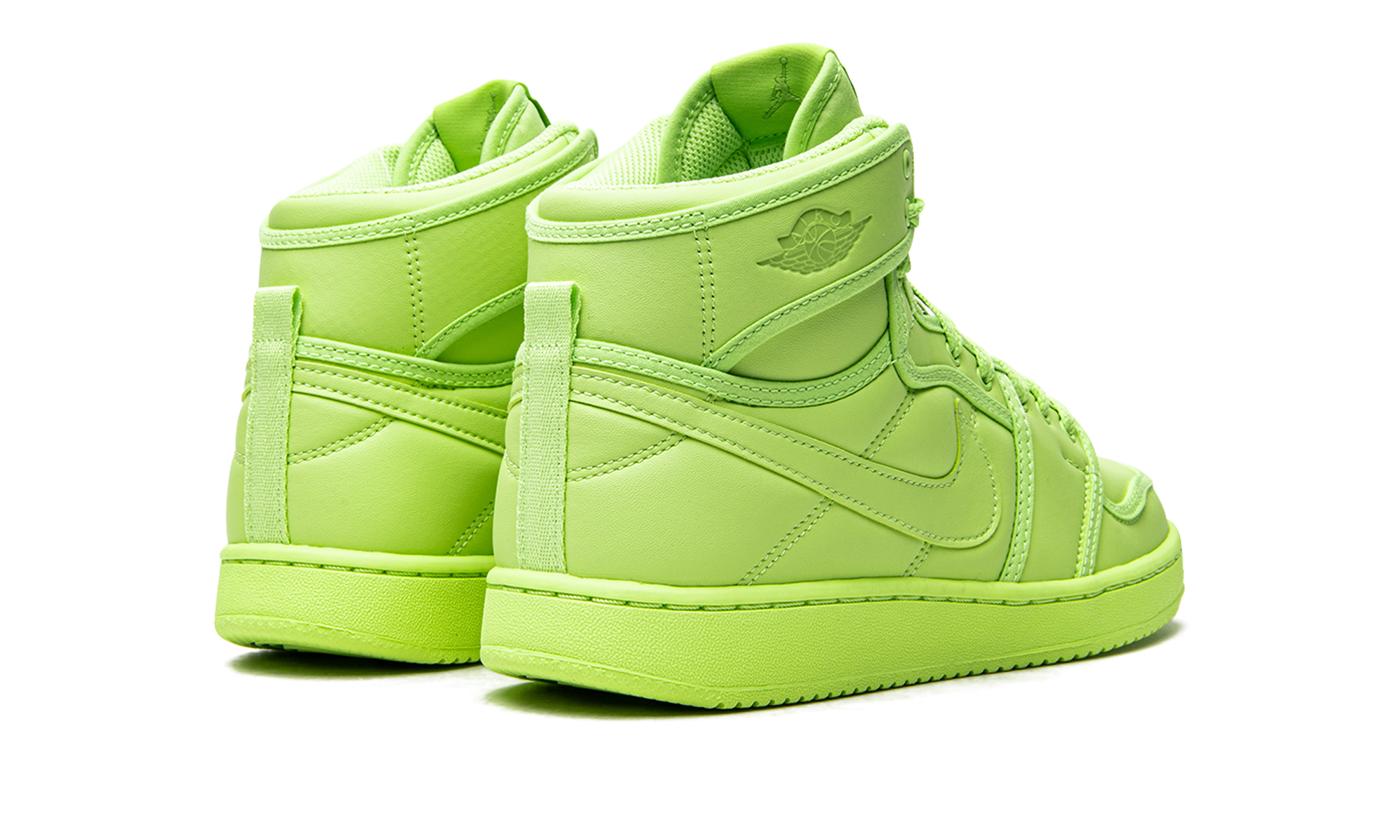 jordan 1 retro ajko billie eilish ghost green women s+DN2857-330+diagnol right behind view