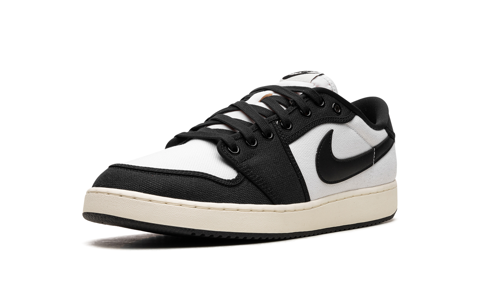 jordan 1 retro ajko low black white+DX4981-100+left diagnol single view