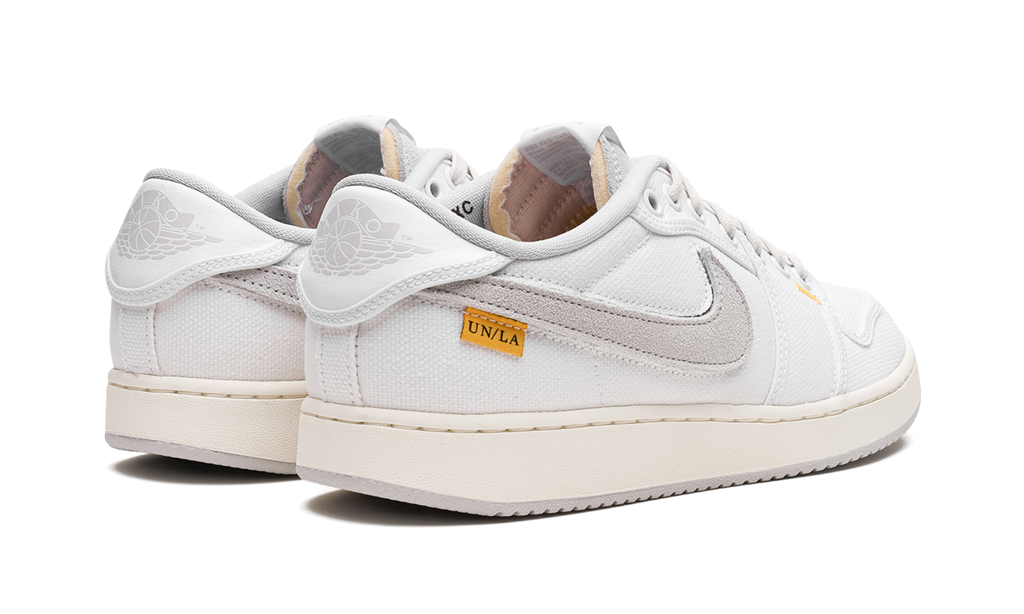 jordan 1 retro ajko low sp union white canvas+DO8912-101+diagnol right behind view