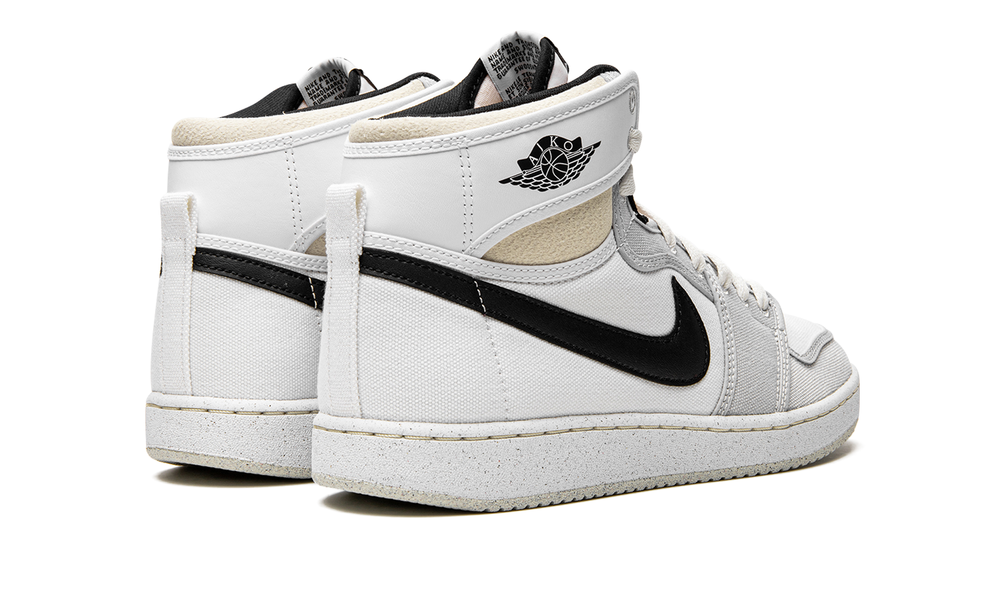 jordan 1 retro ajko white black grey fog+DO5047-100+diagnol right behind view