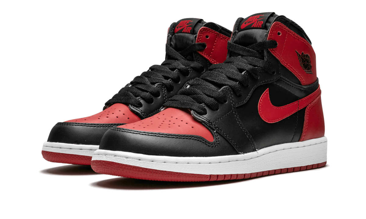 jordan 1 retro bred banned 2016 gs+575441-001+diagnol left view