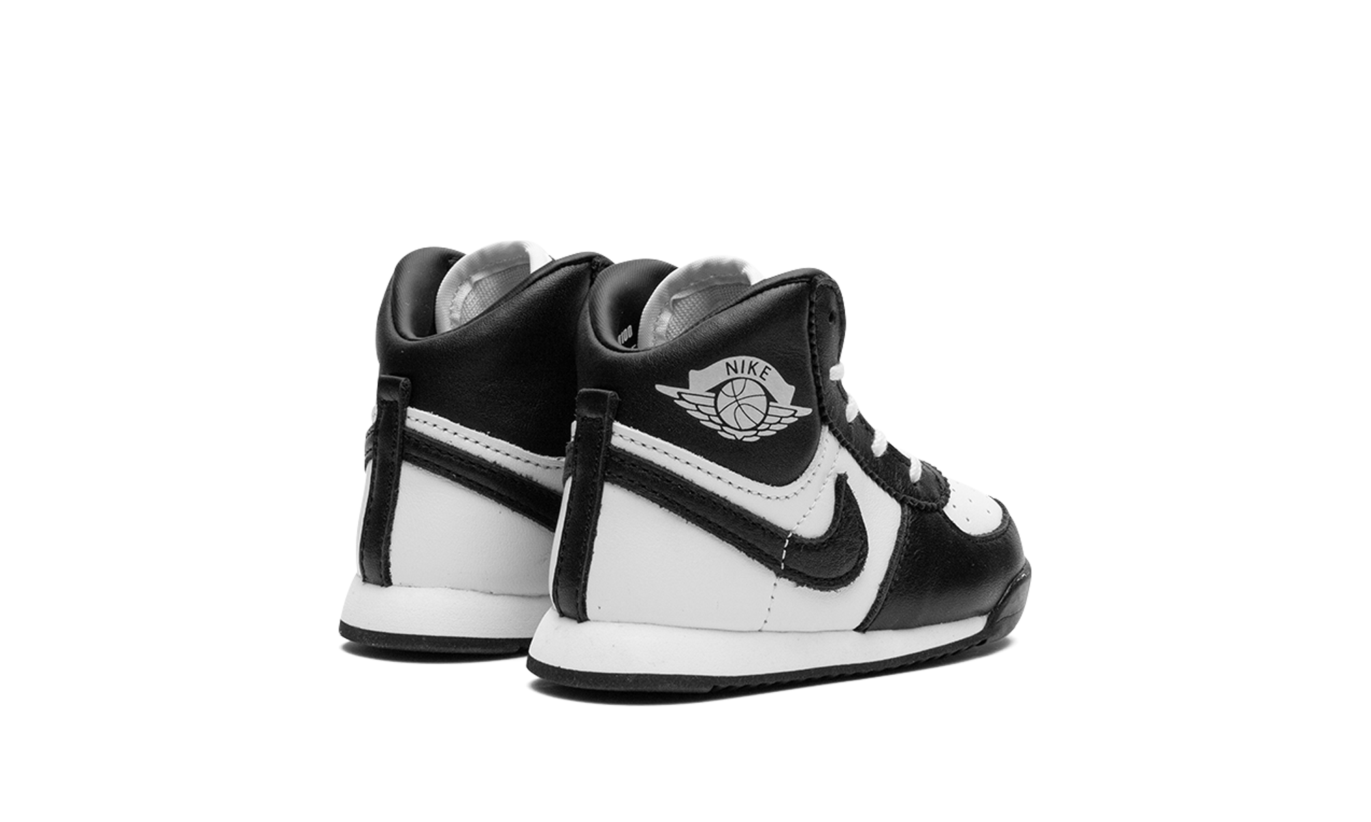 jordan 1 retro high 85 black white 2023 td+DV3655-001+diagnol right behind view