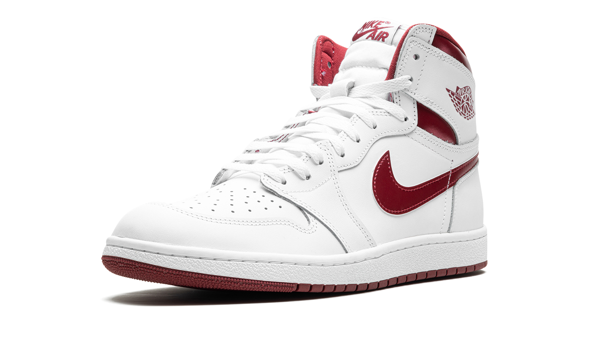 jordan 1 retro high 85 og metallic burgundy+BQ4422-161+left diagnol single view