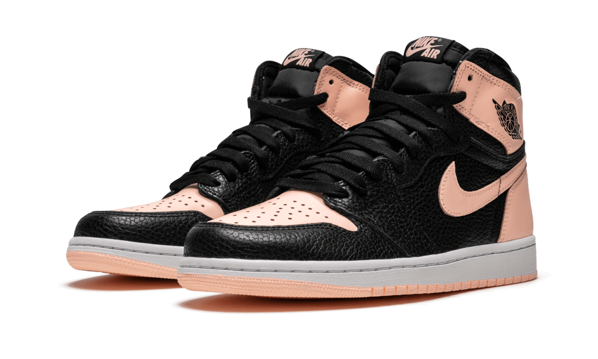 jordan 1 retro high black crimson tint+555088-081+diagnol left view