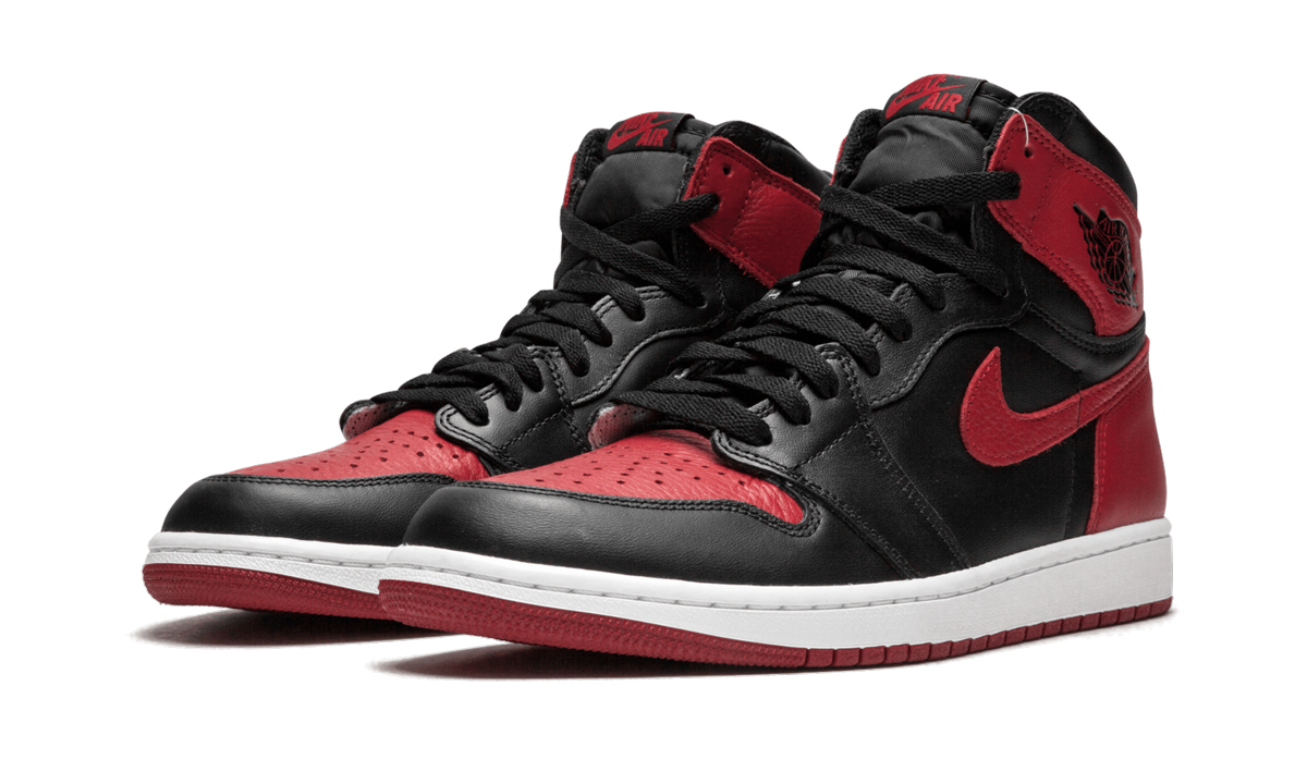 jordan 1 retro high bred banned 2016+555088-001+diagnol left view