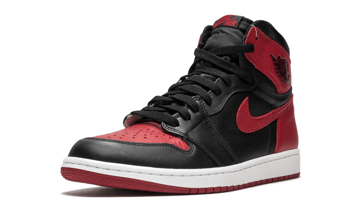 jordan 1 retro high bred banned 2016+555088-001+left diagnol single view