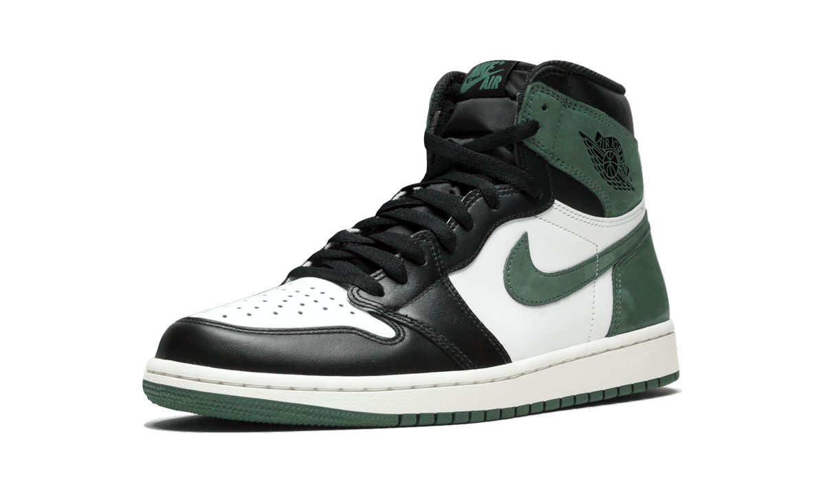 jordan 1 retro high clay green+555088-135+left diagnol single view