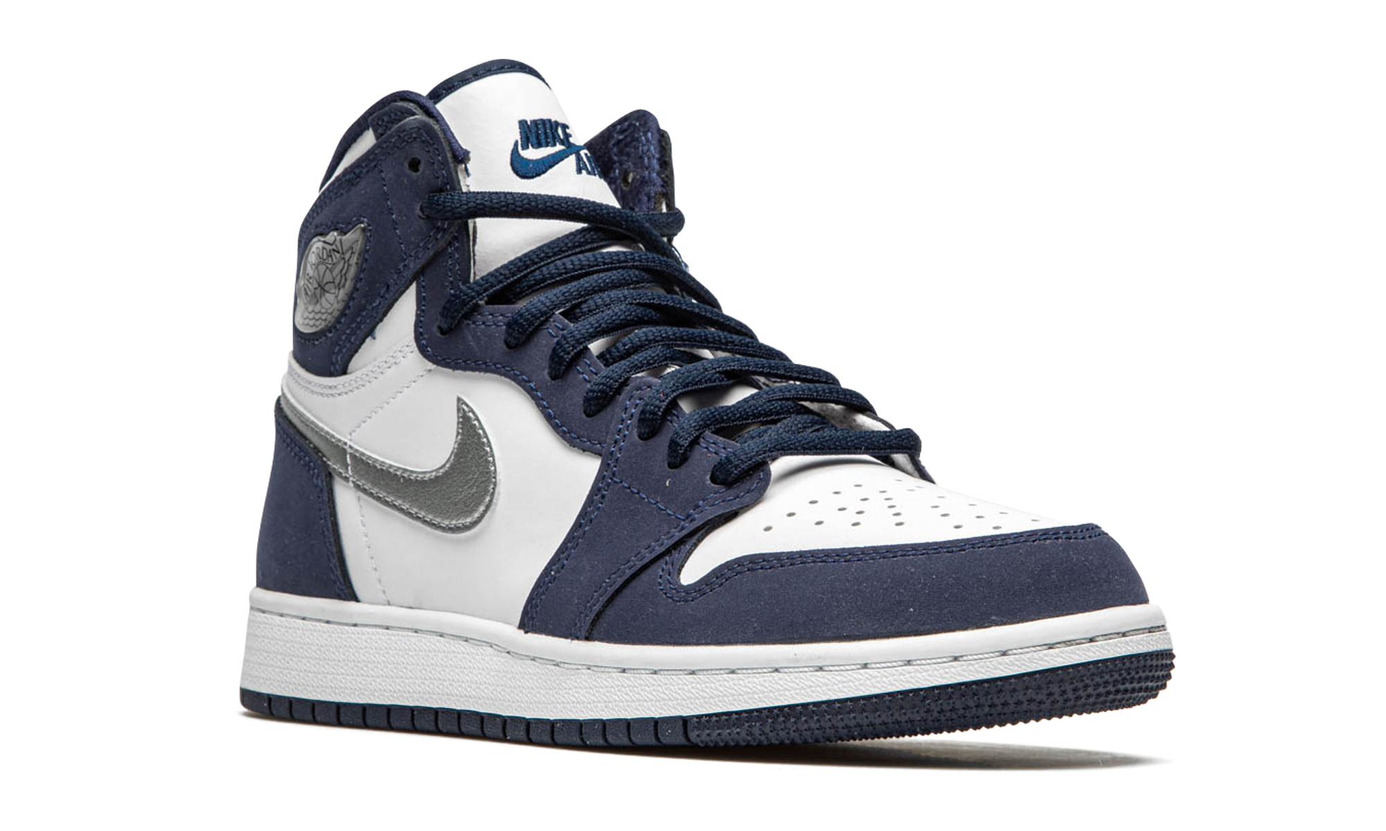 jordan 1 retro high co japan midnight navy gs+575441-141+diagnol right view