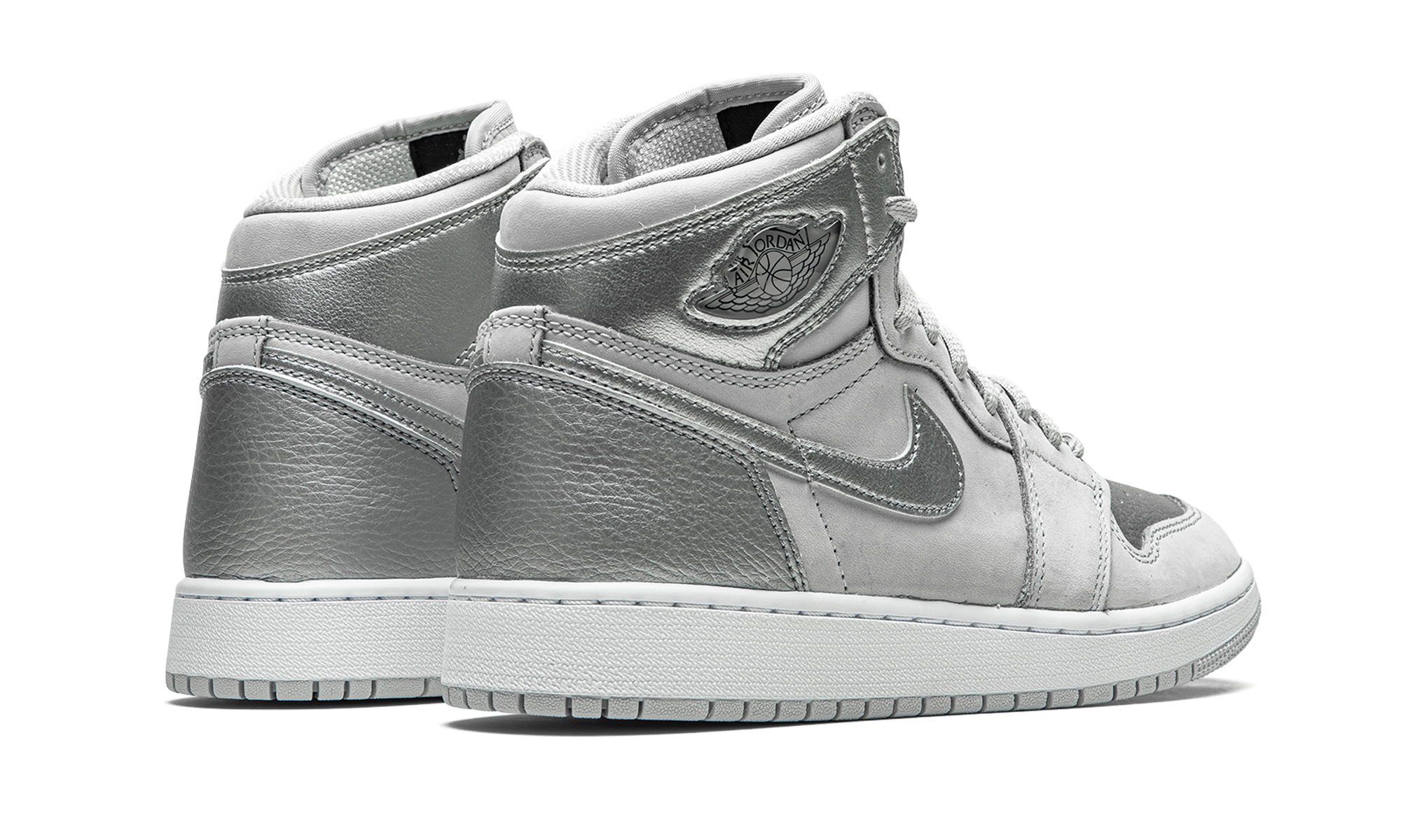 jordan 1 retro high co japan neutral grey gs+575441-029+diagnol right behind view