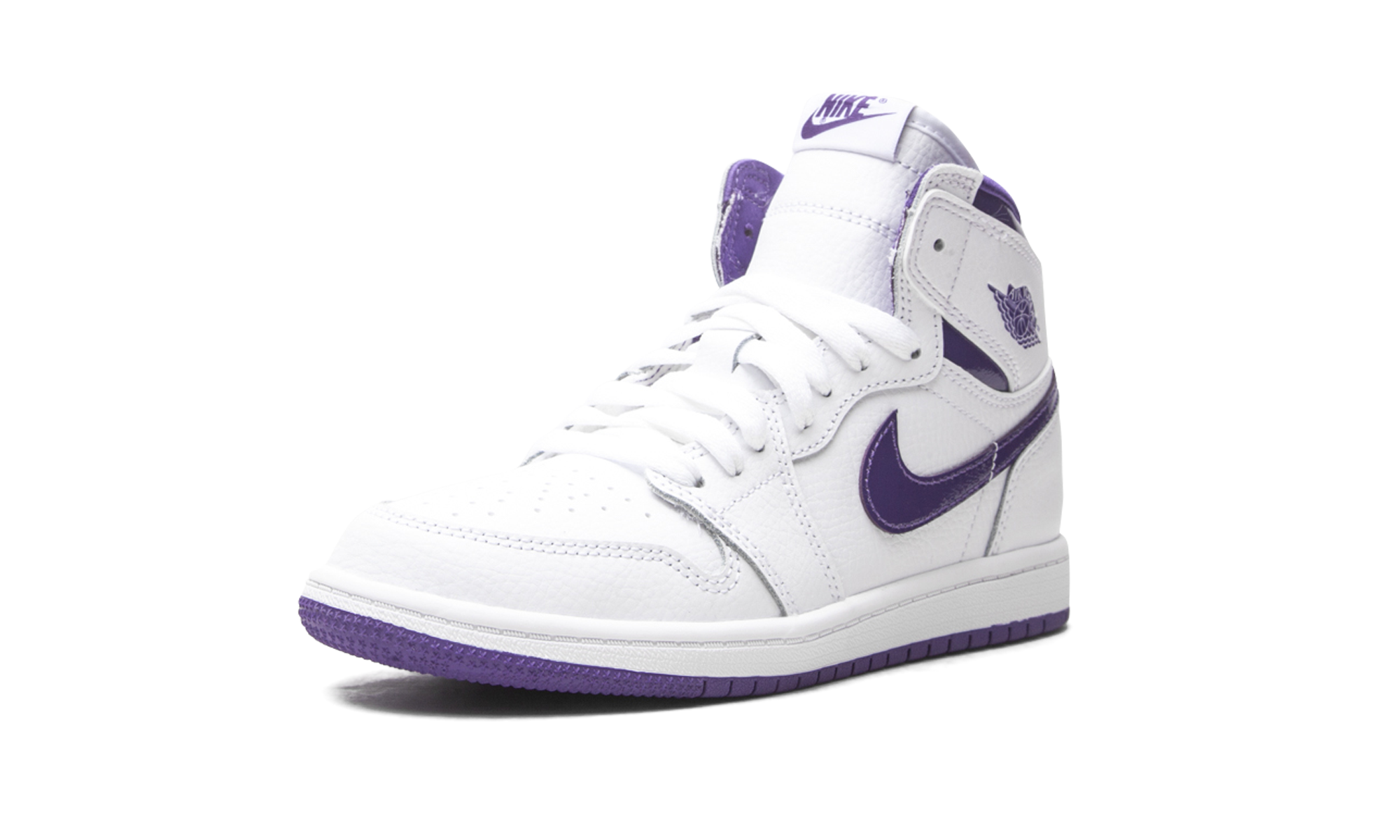 jordan 1 retro high court purple 2021 ps+CU0449-151+left diagnol single view