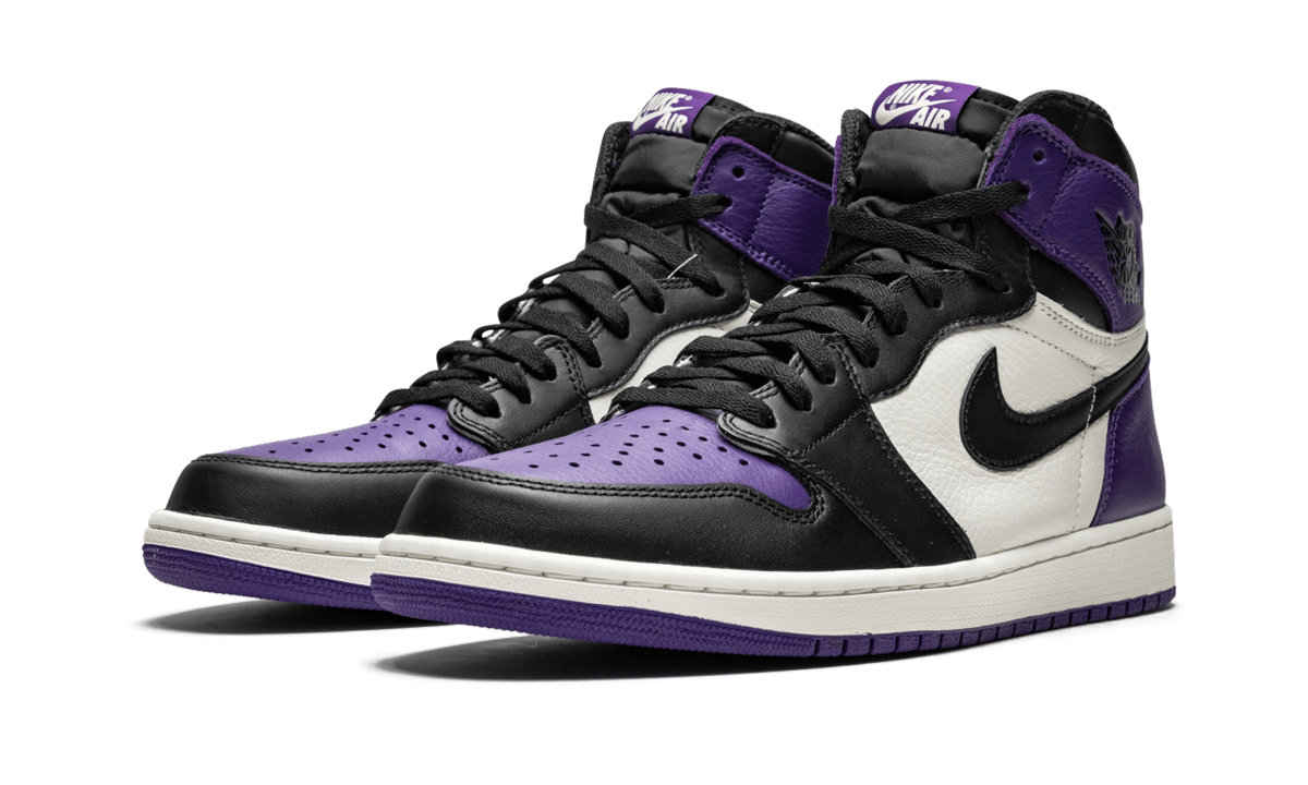 jordan 1 retro high court purple+555088-501+diagnol left view