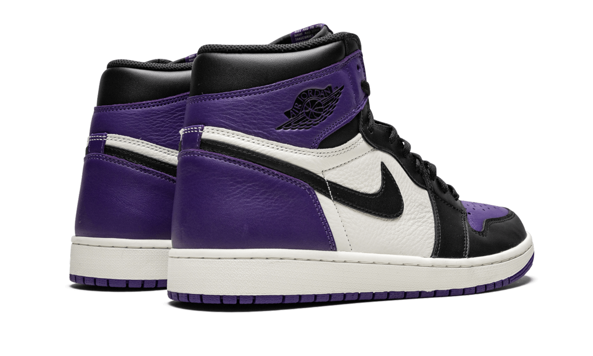 jordan 1 retro high court purple+555088-501+diagnol right behind view