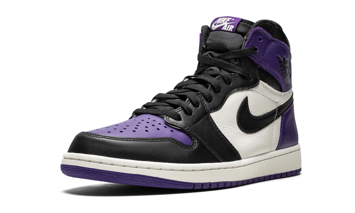 jordan 1 retro high court purple+555088-501+left diagnol single view