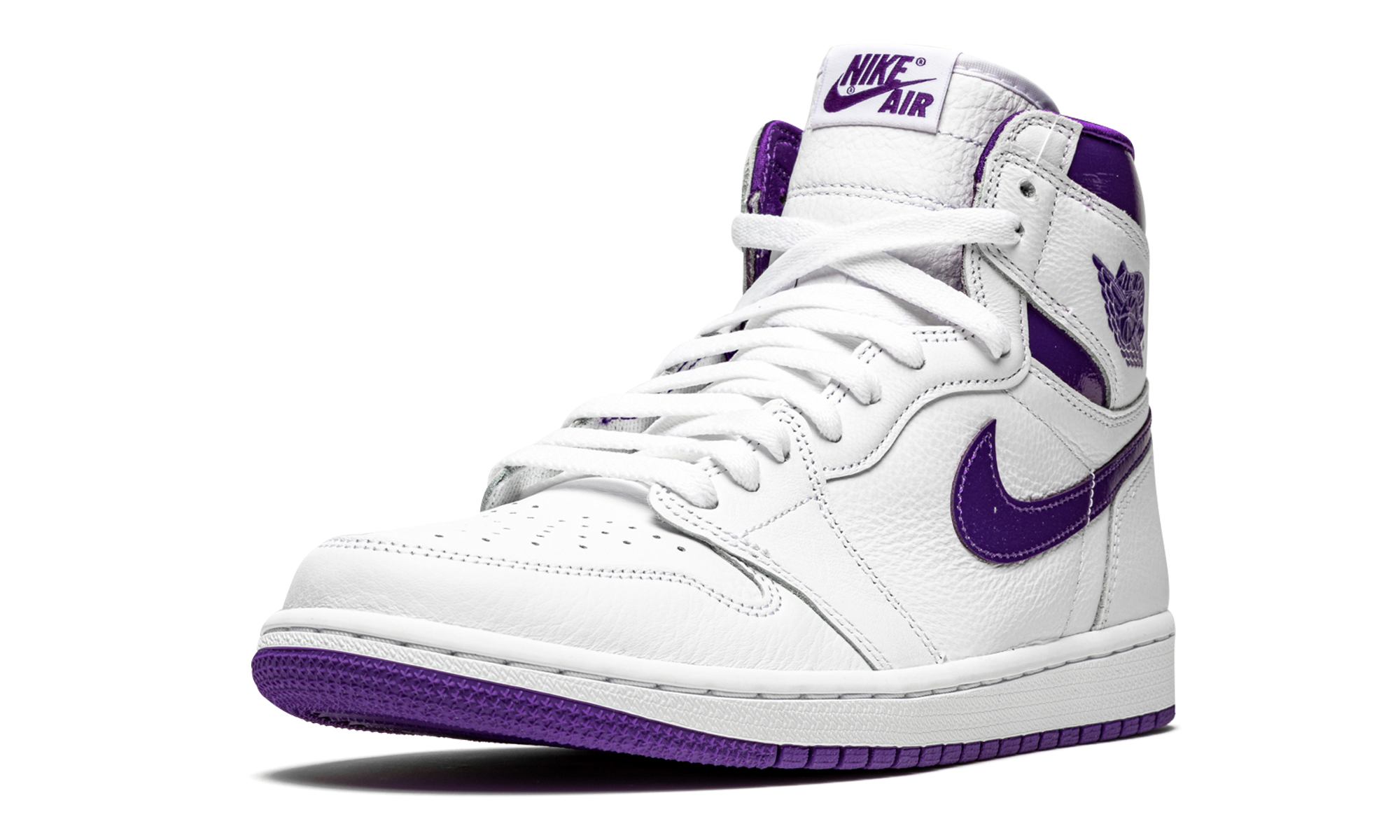 jordan 1 retro high court purple women s+CD0461-151+left diagnol single view