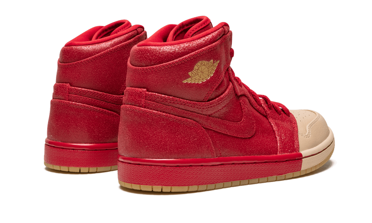 jordan 1 retro high dip toe red women s+AH7389-607+diagnol right behind view