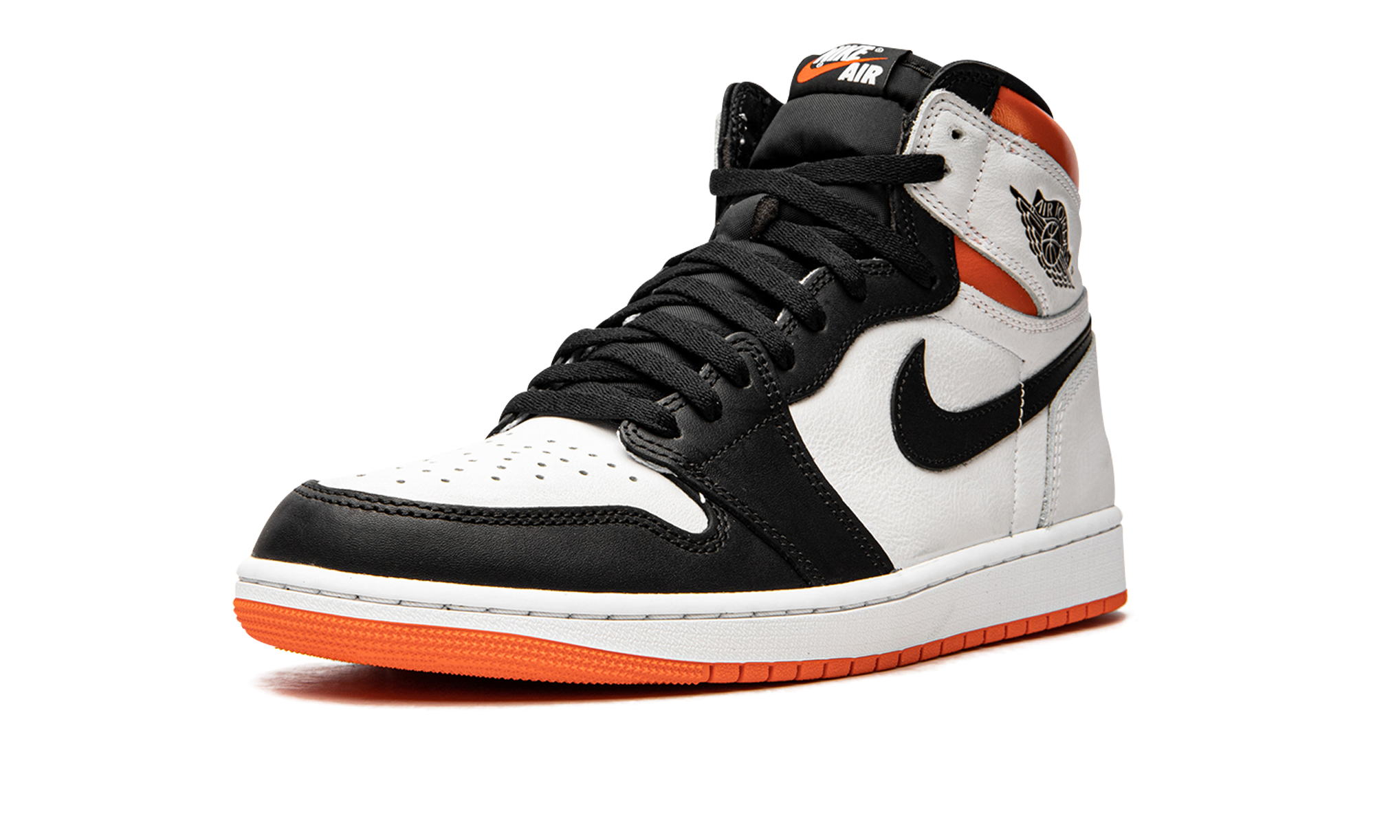 jordan 1 retro high electro orange+555088-180+left diagnol single view