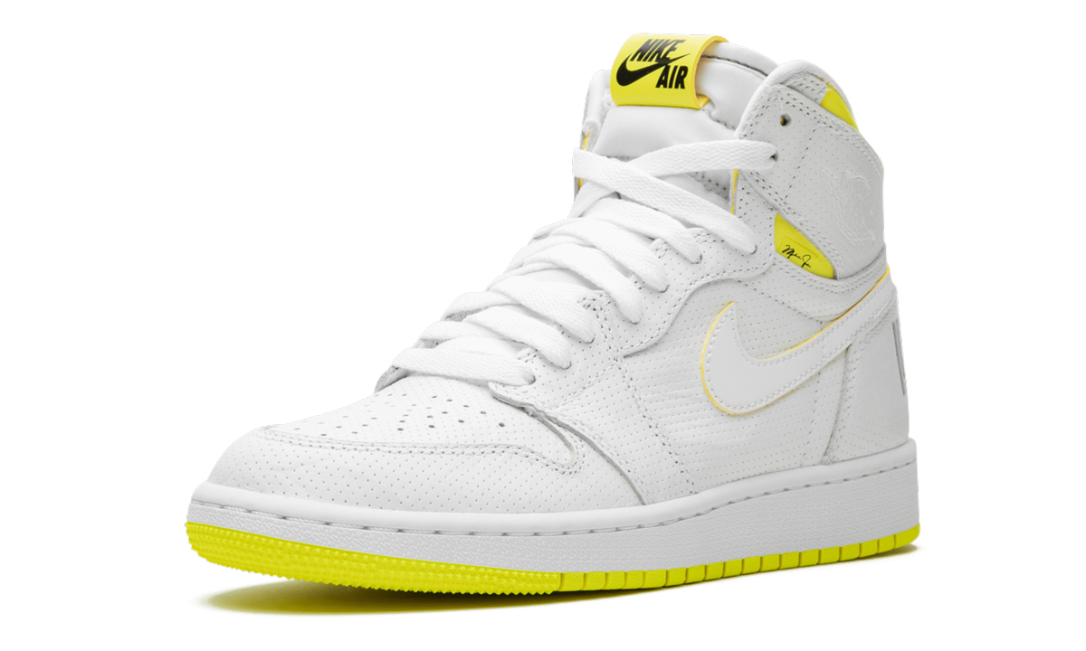 jordan 1 retro high first class flight gs+575441-170+left diagnol single view
