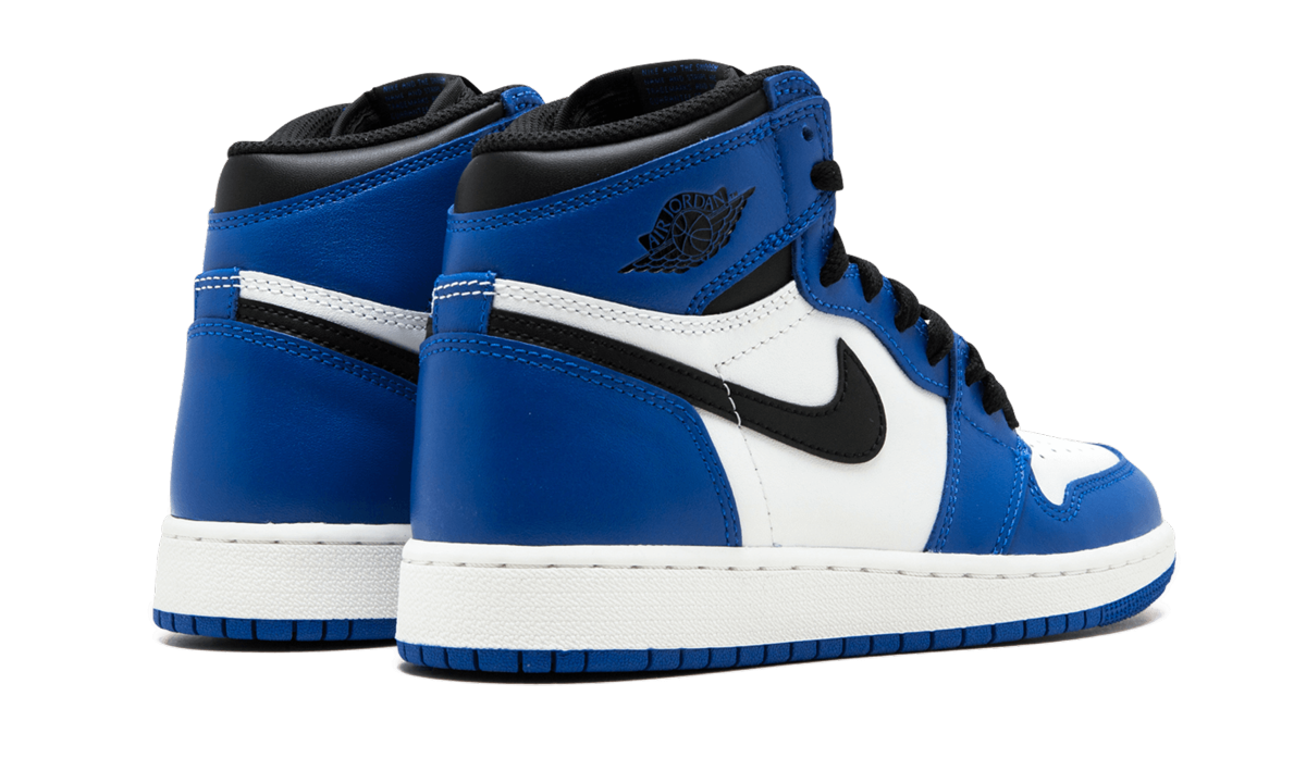 jordan 1 retro high game royal gs+575441-403+diagnol right behind view