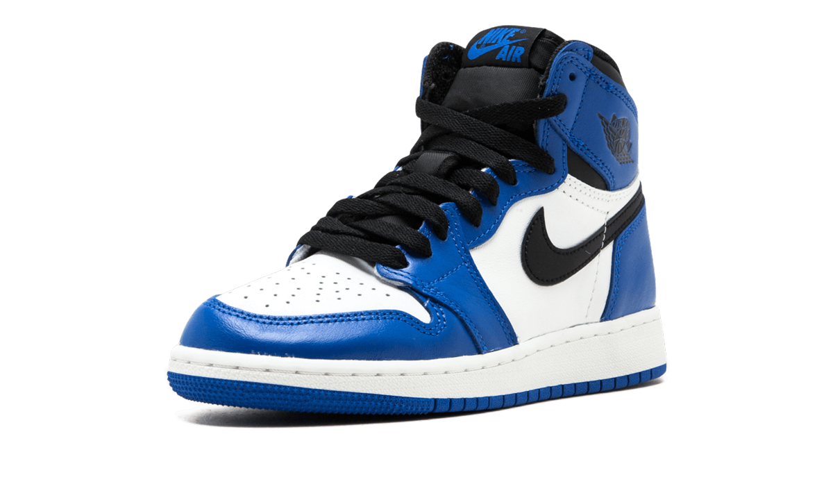 jordan 1 retro high game royal gs+575441-403+left diagnol single view
