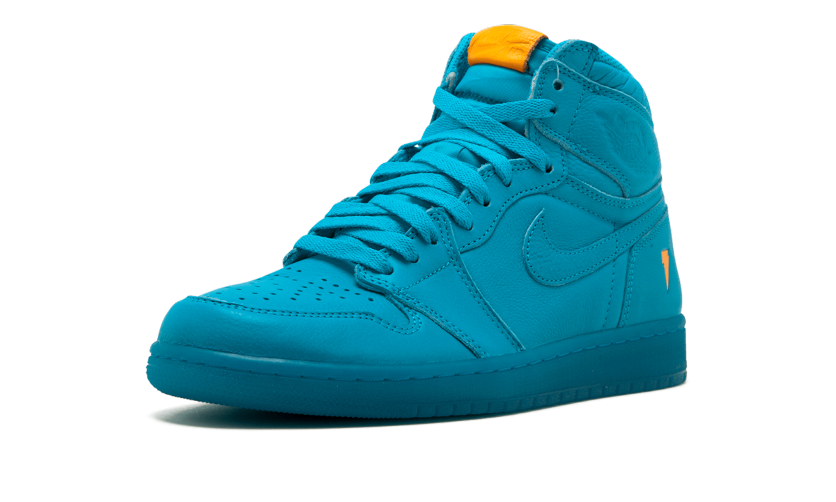 jordan 1 retro high gatorade blue lagoon+AJ5997-455+left diagnol single view